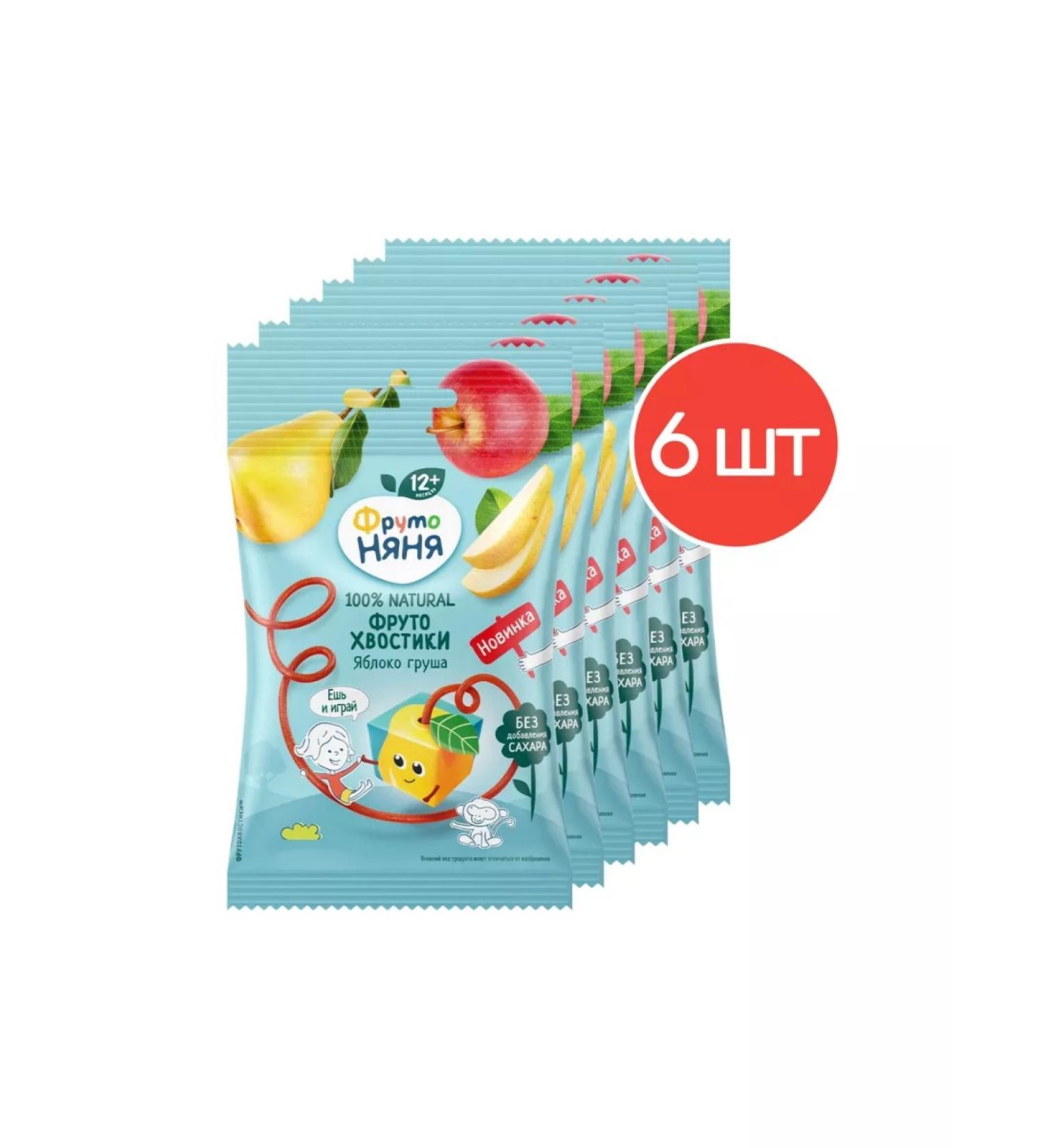 Frutonyanya Fruit pieces with apple and pear 15g 6 pcs - Buy Online on GoSupps.com