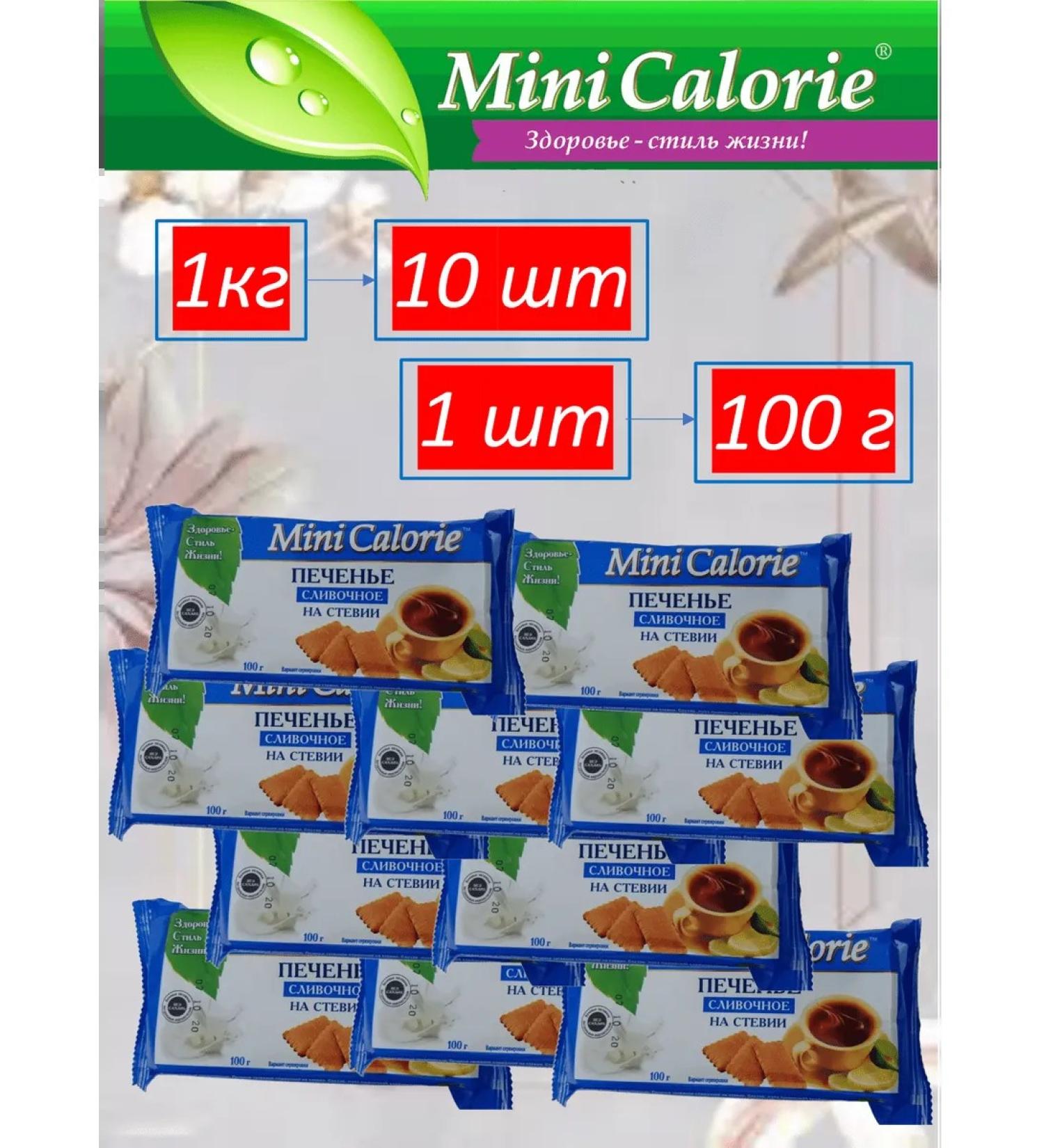 MINI CALORIE Creamy creamy cookies 1 kg (10 pcs 100 g) - Buy Online on GoSupps.com