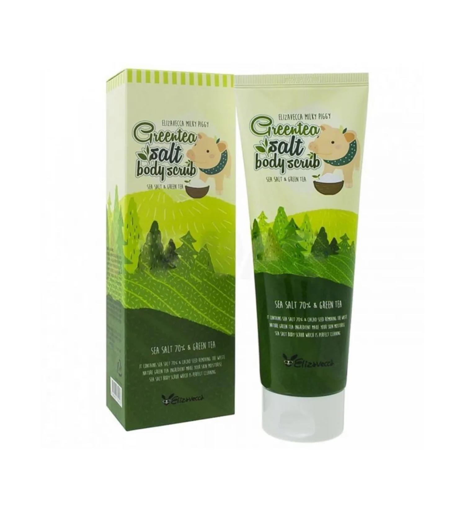 Elizavecca Body scrub with green tea extract - Buy Online on GoSupps.com