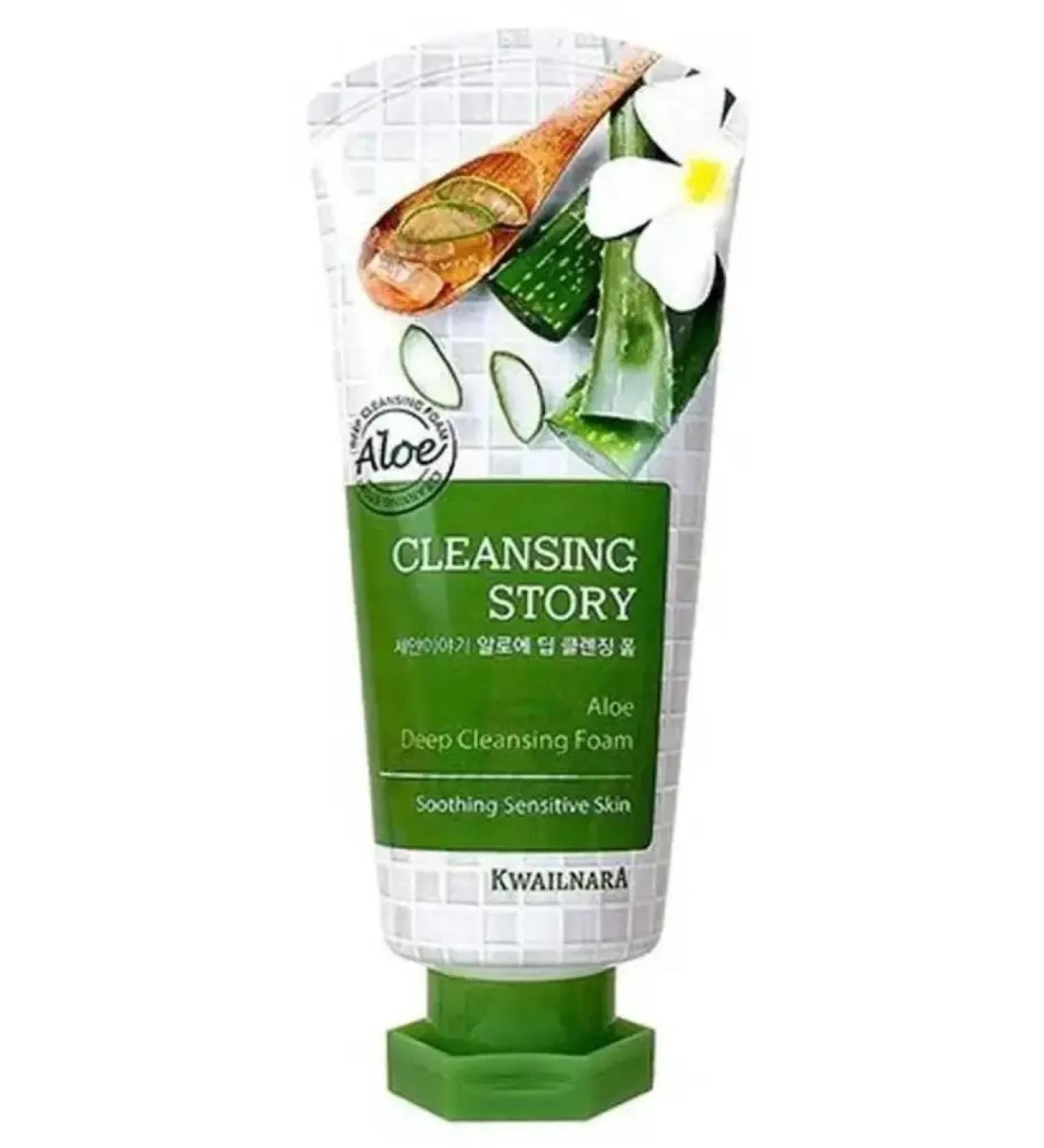 WELCOS Kwailnara Cleansing Story Foam for washing with Aloe 120g