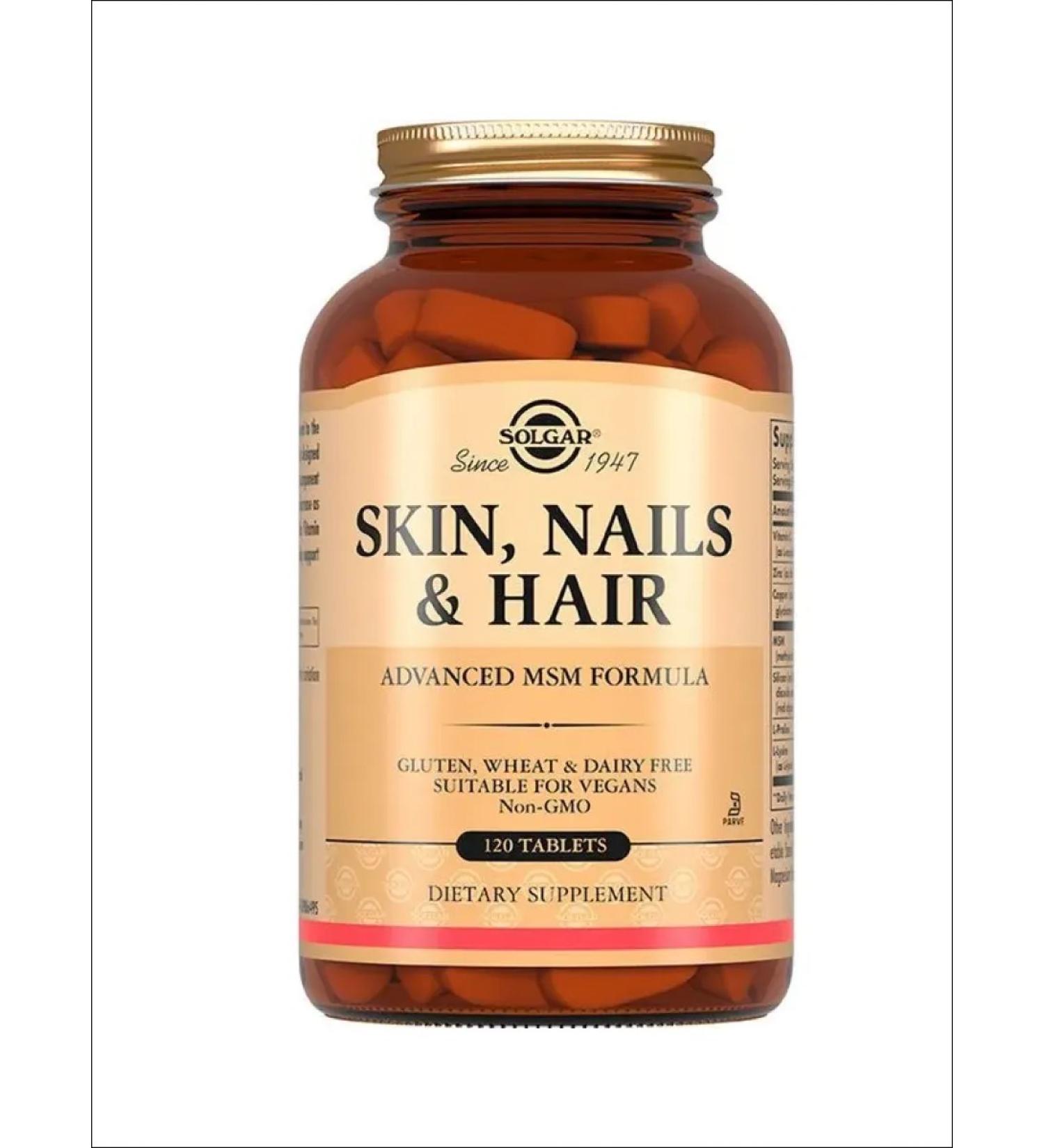 SOLGAR Vitamin complex skin nail hair No. 120 - Buy Online on GoSupps.com