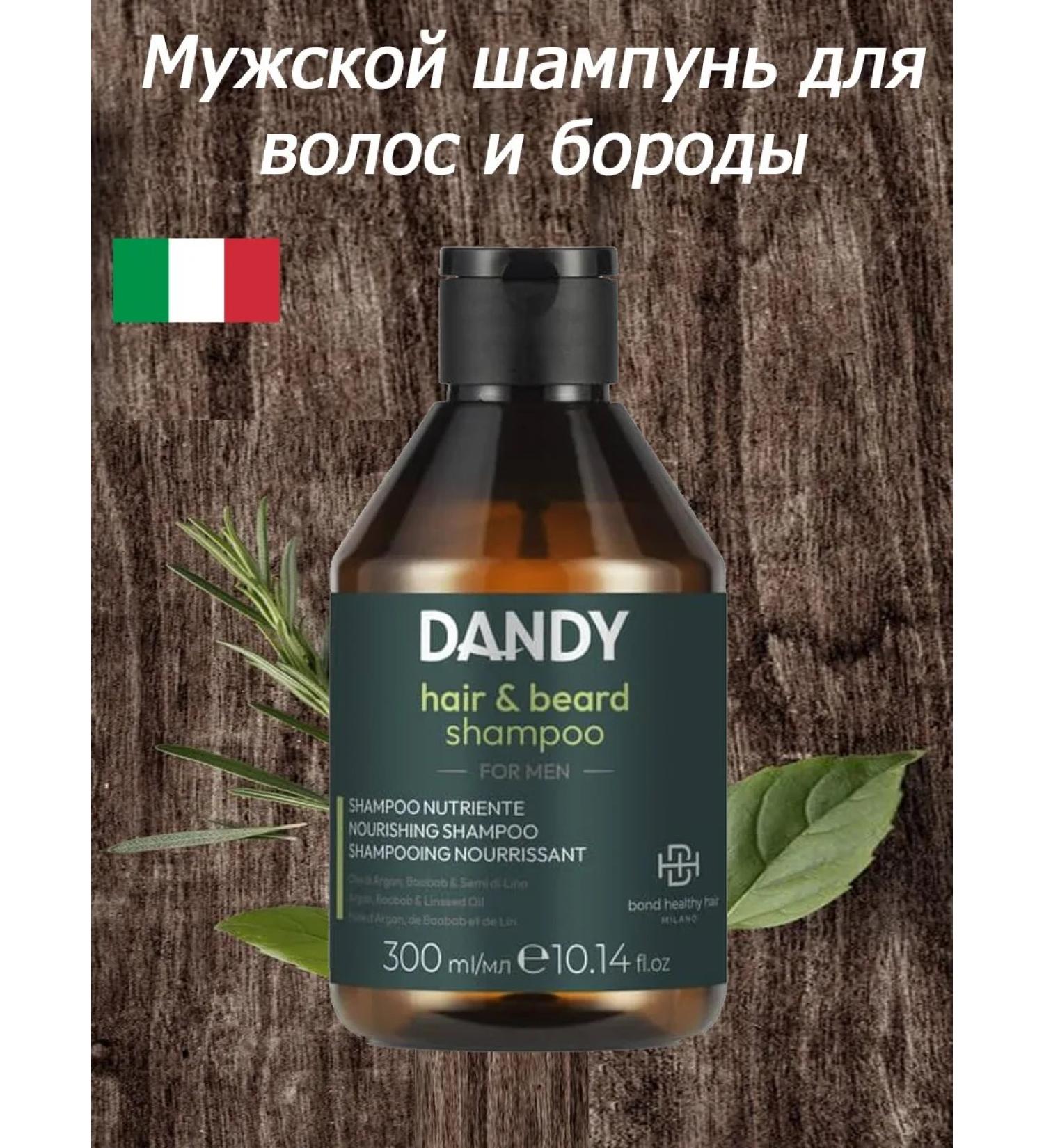 Dandy Male shampoo for hair and beard 300ml - Buy Online on GoSupps.com