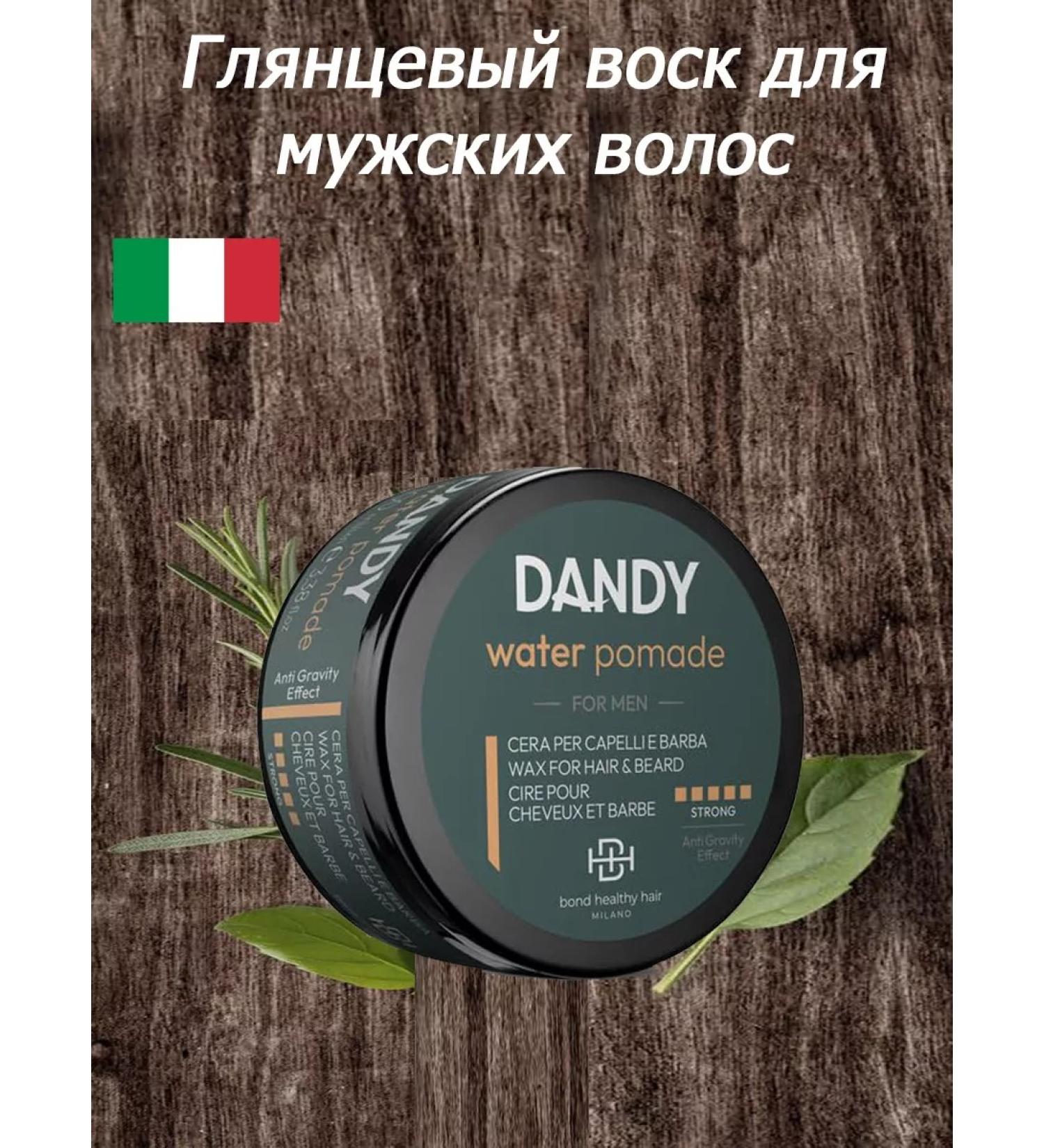 Dandy Water glossy wax for men's hair and beards 100ml