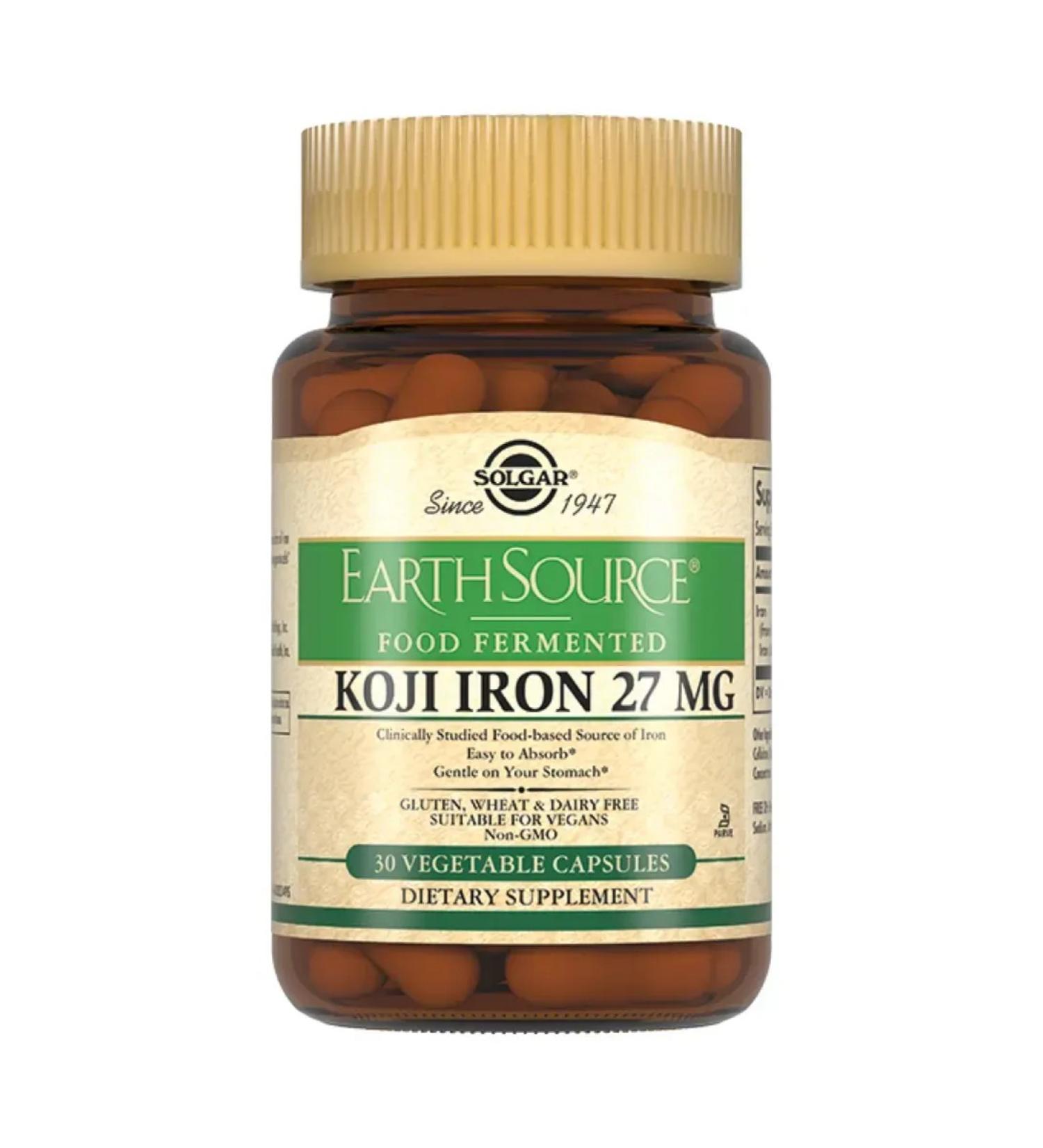Solgar iron 27 mg 30 capsules - Buy Online on GoSupps.com