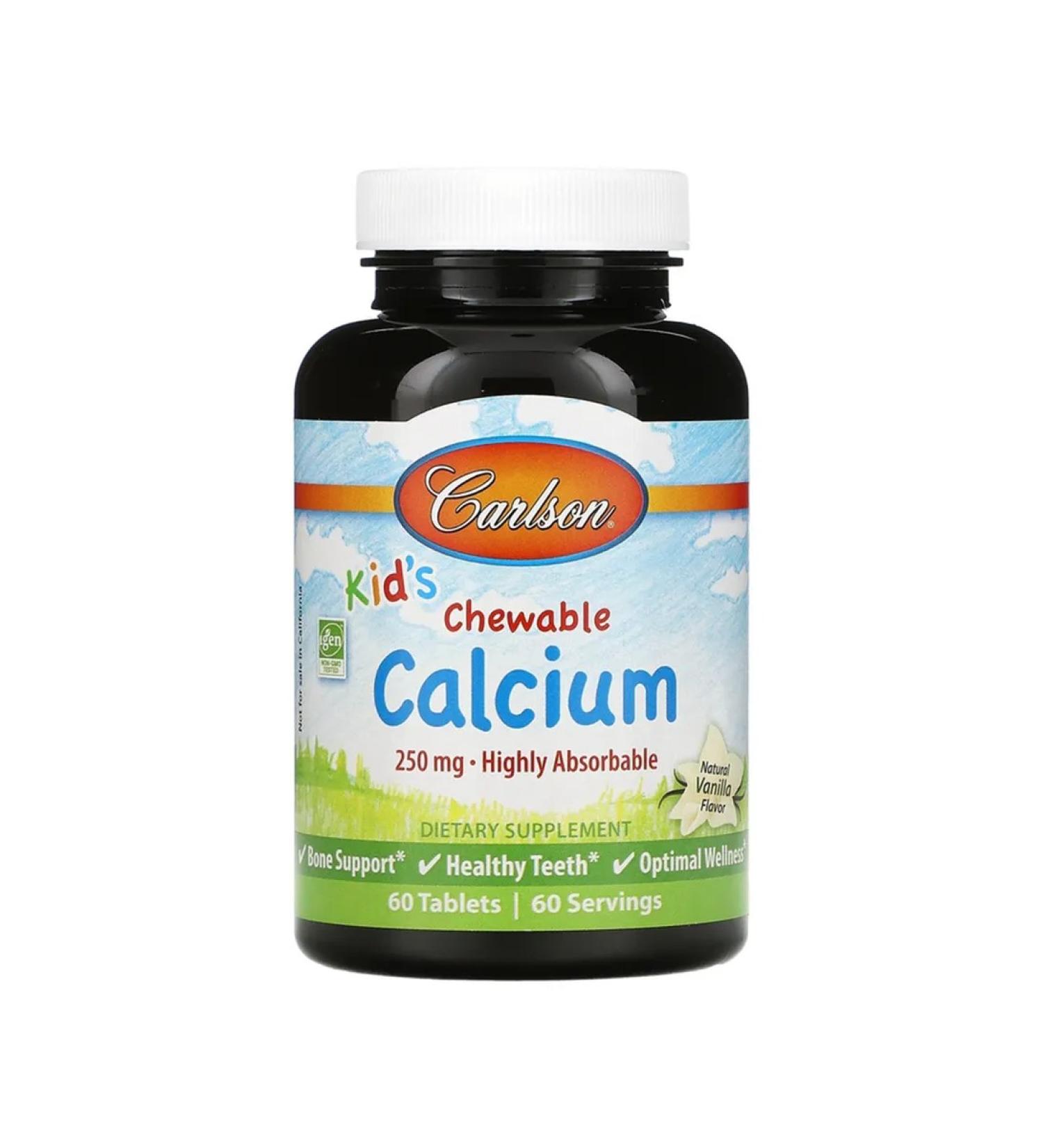Carlson Calcium children 250 mg 60 tablets