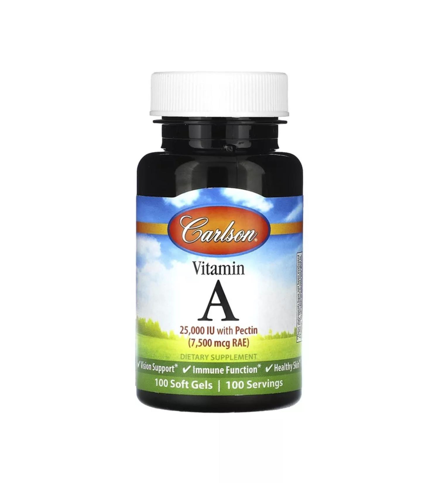 Carlson Vitamin A 7500 g RAE (25000 IU) 100 soft tablets