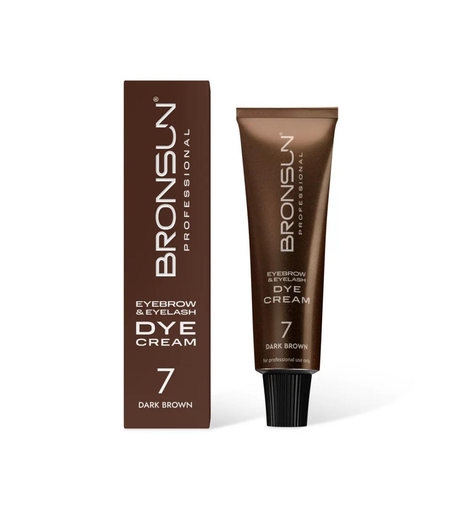 Bronsun Cream-painting for eyelashes and eyebrows dark brown No. 7 15ml