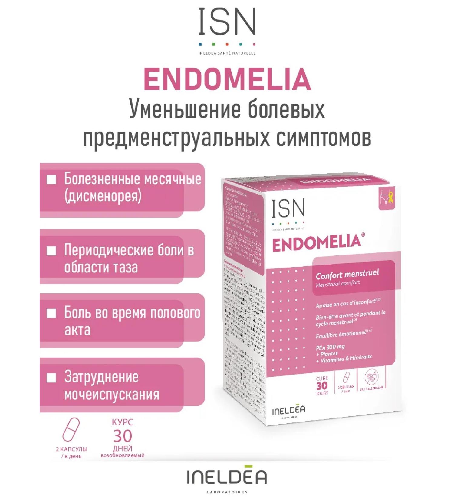 Ineldea Sante Naturelle Ineldea Endelia 60 capsules - Buy Online on GoSupps.com
