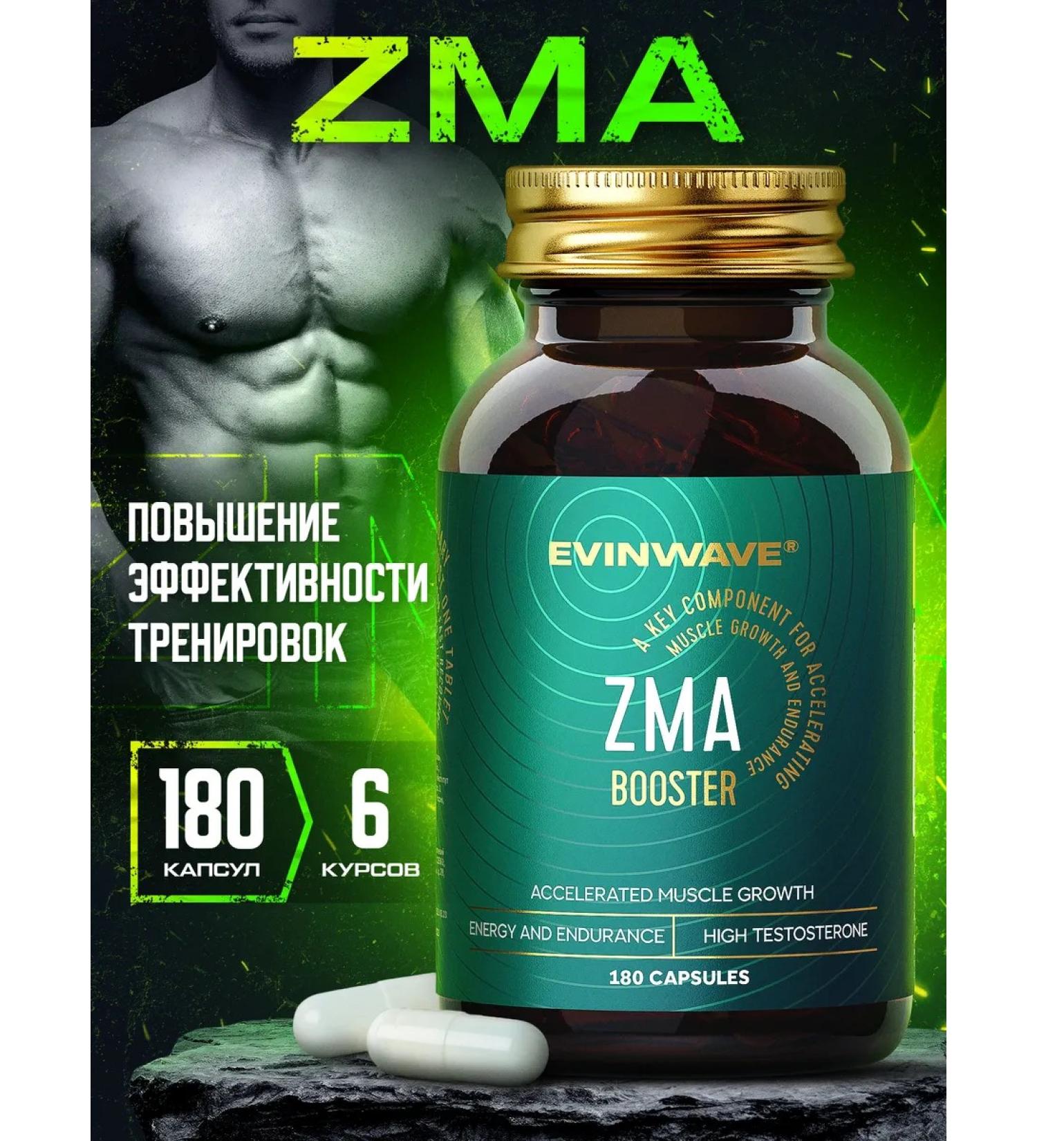 EVINWAVE ZMA Testosterone Booster testobuster 180 capsules - Buy Online on GoSupps.com
