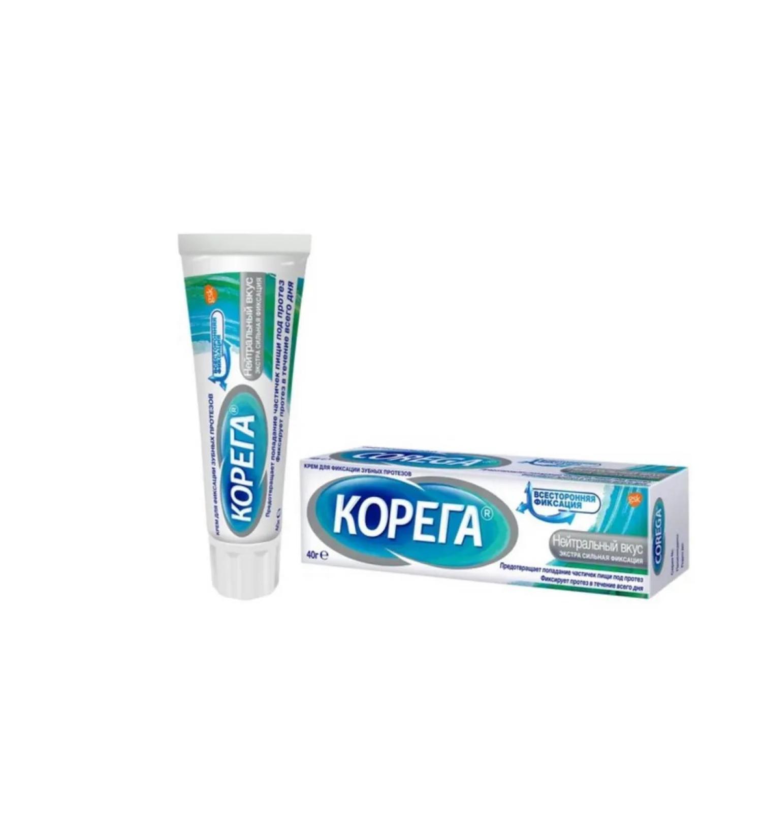 Cream for fixing the dental koreg neutral taste 40g