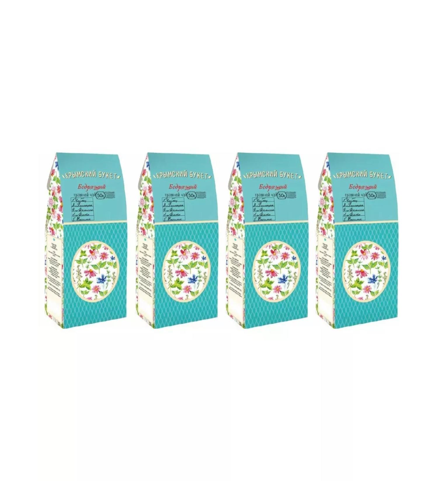 CRIMEAN BOUQUET Tea drink "invigorating" 50g 4 pcs