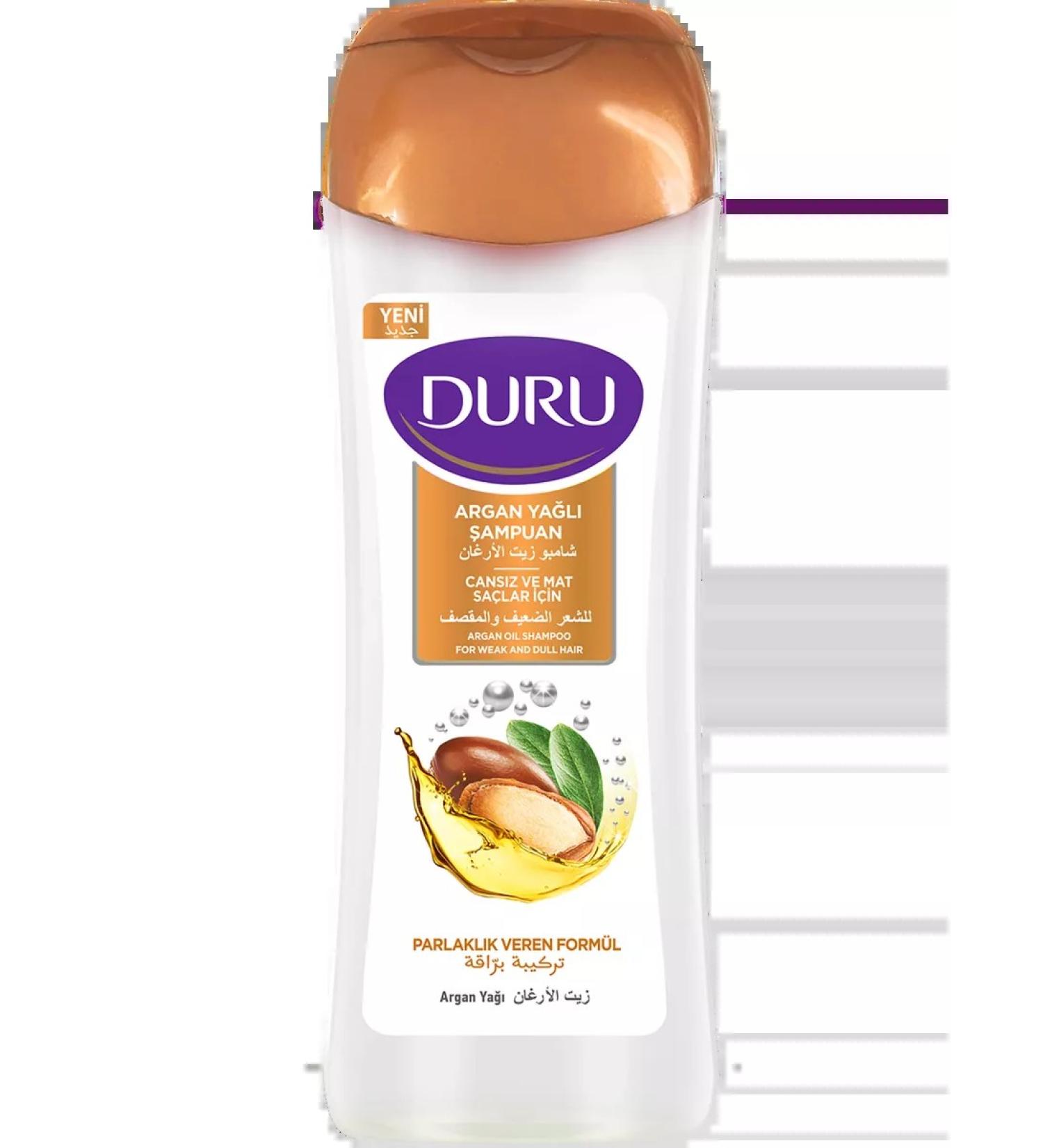 DURU Hair shampoo with argan oil 600ml - Buy Online on GoSupps.com