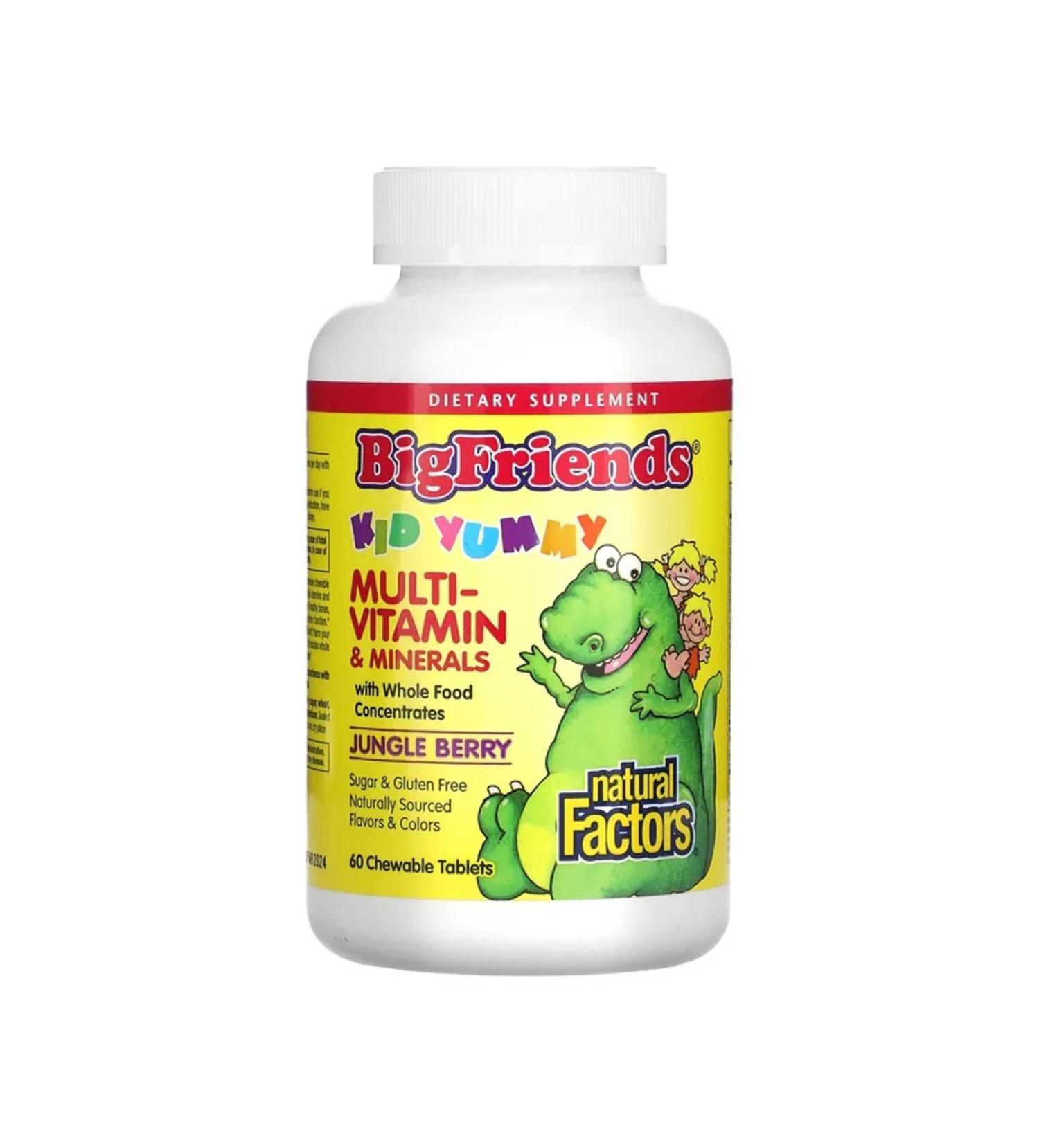 Natural Factors Children's multivitamins taste of berries 60 chewing tablets