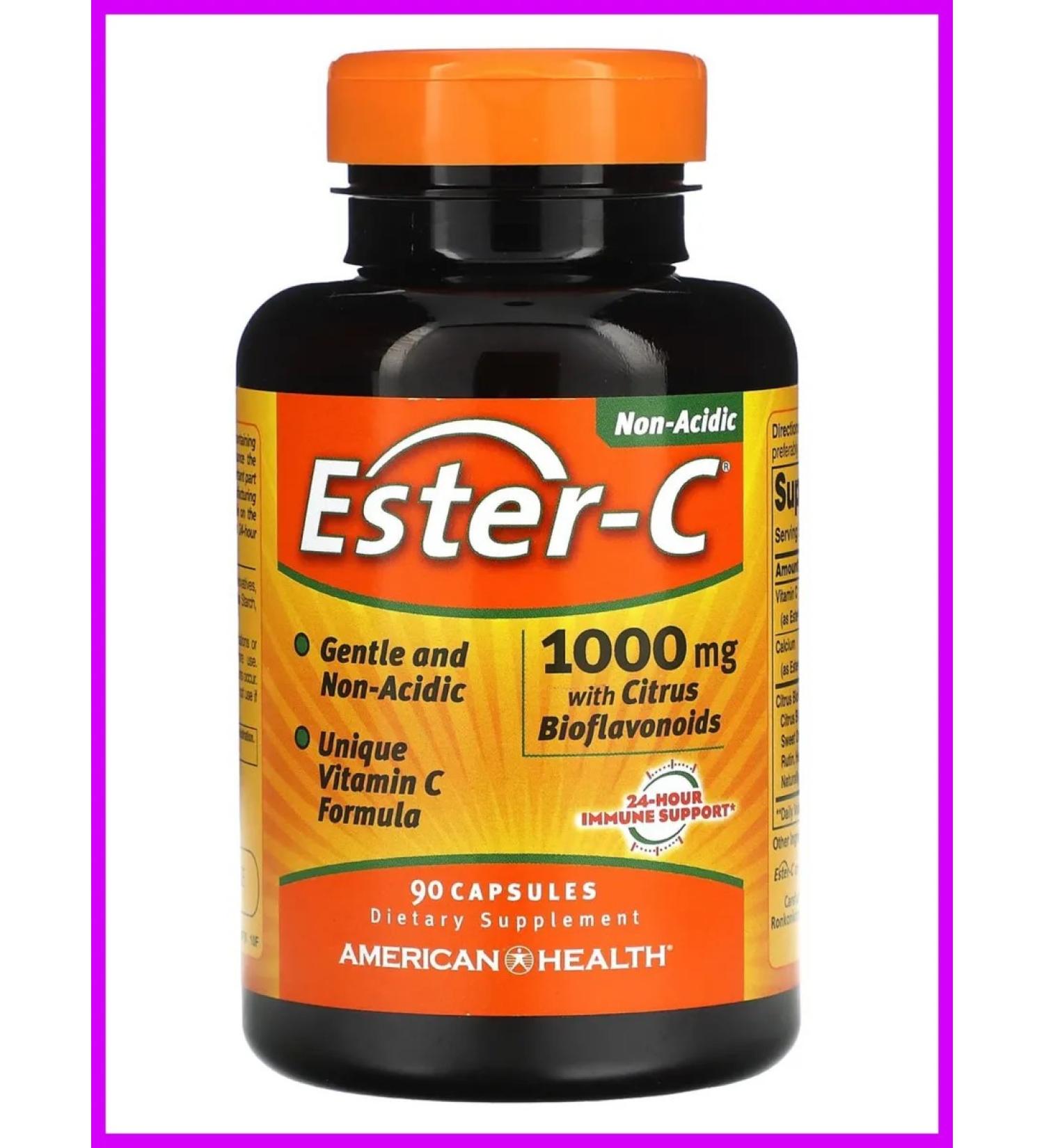 American Health Vitamin C with citrus bioflavonoids 1000 mg 90 capsules