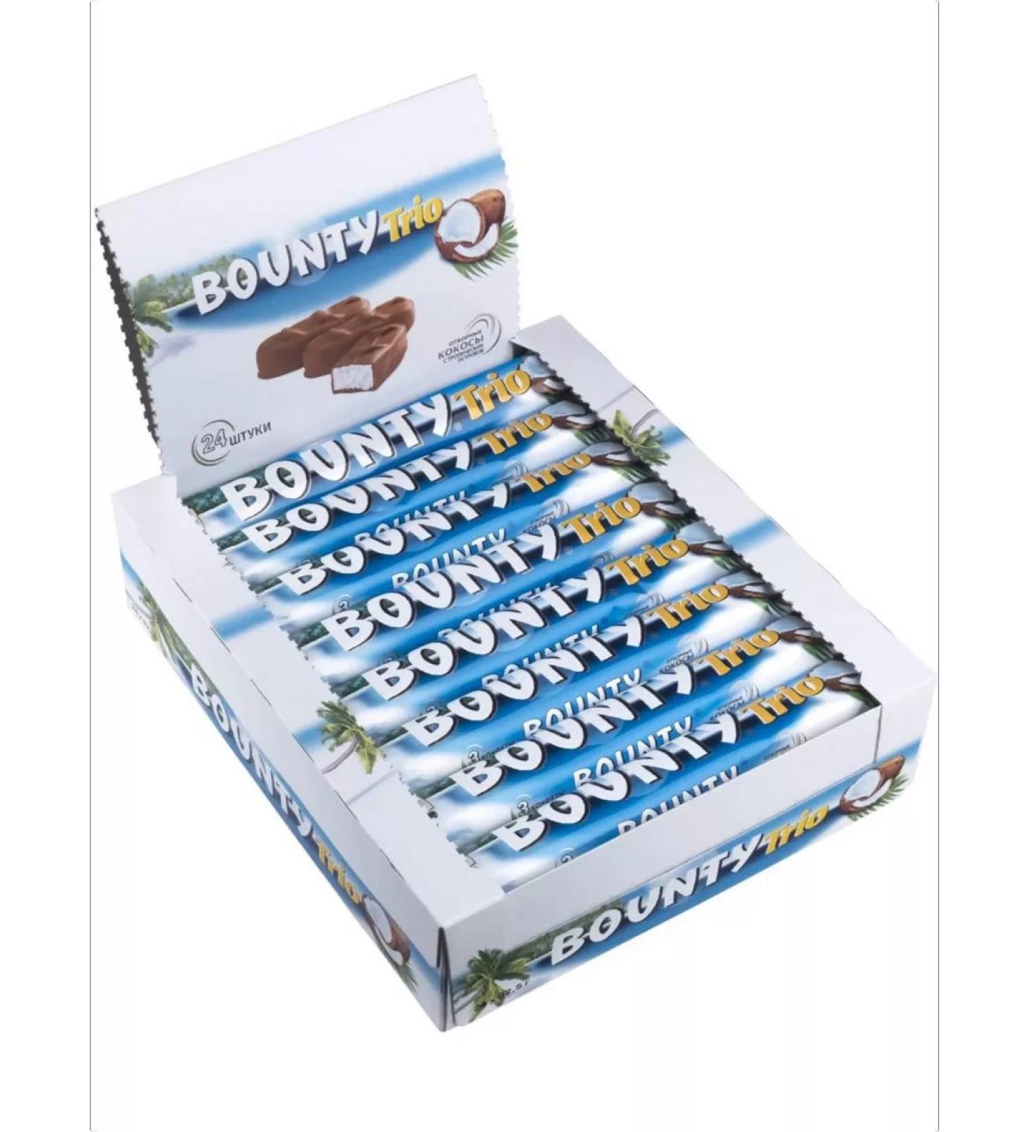 SNICKERS Bounty Trio 24 pcs 82.5 g of chocolate bars - Buy Online on GoSupps.com