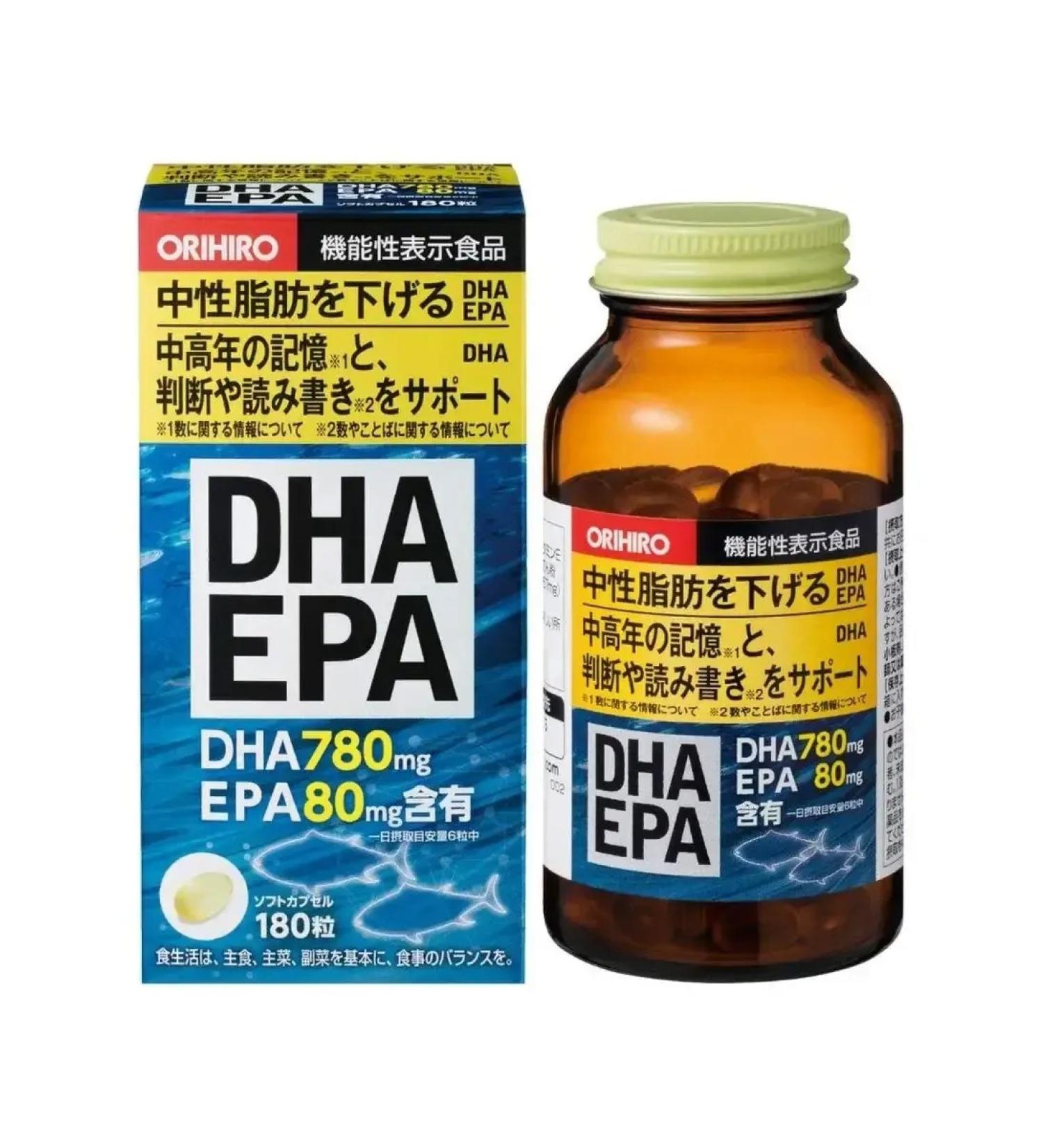 Orihiro Omega-3 dha epa dpa 180 capsules