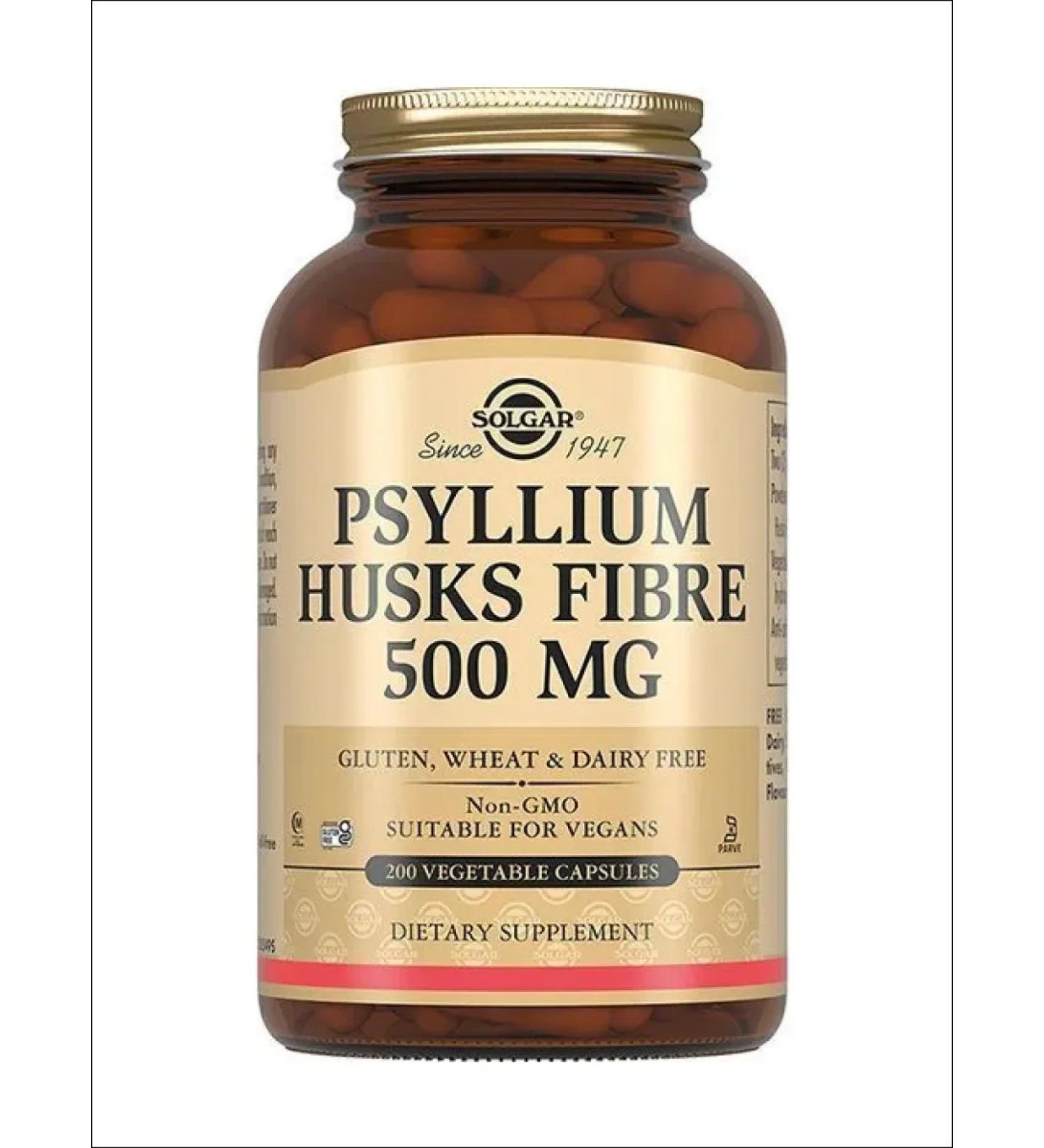 SOLGAR Psillium fiber of plantain dietary fiber caps 200