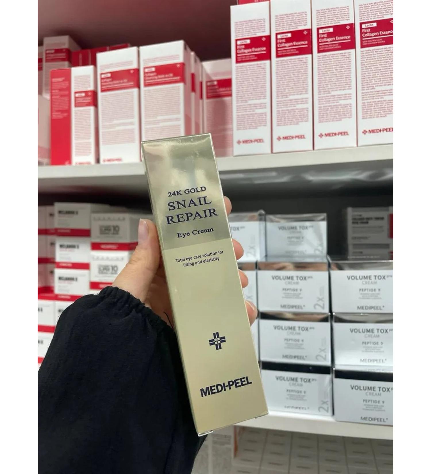 medi-peel Eye and around the eyes 24k Gold Snail Repair Eye Cream - Buy Online on GoSupps.com