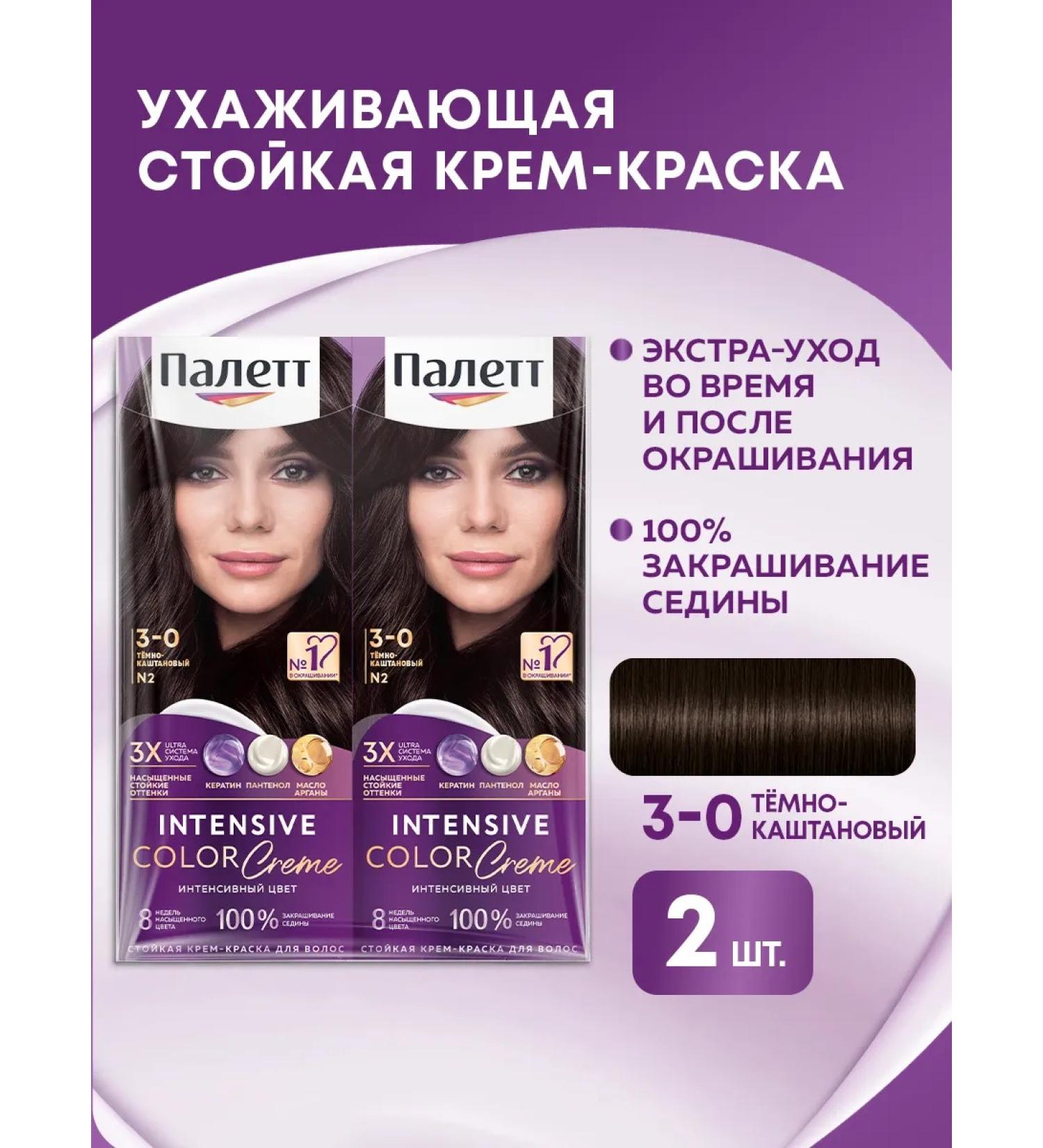 Palette Persistent cream-paint 3-0 (n12) dark brown 110 mlx2 pcs - Buy Online on GoSupps.com