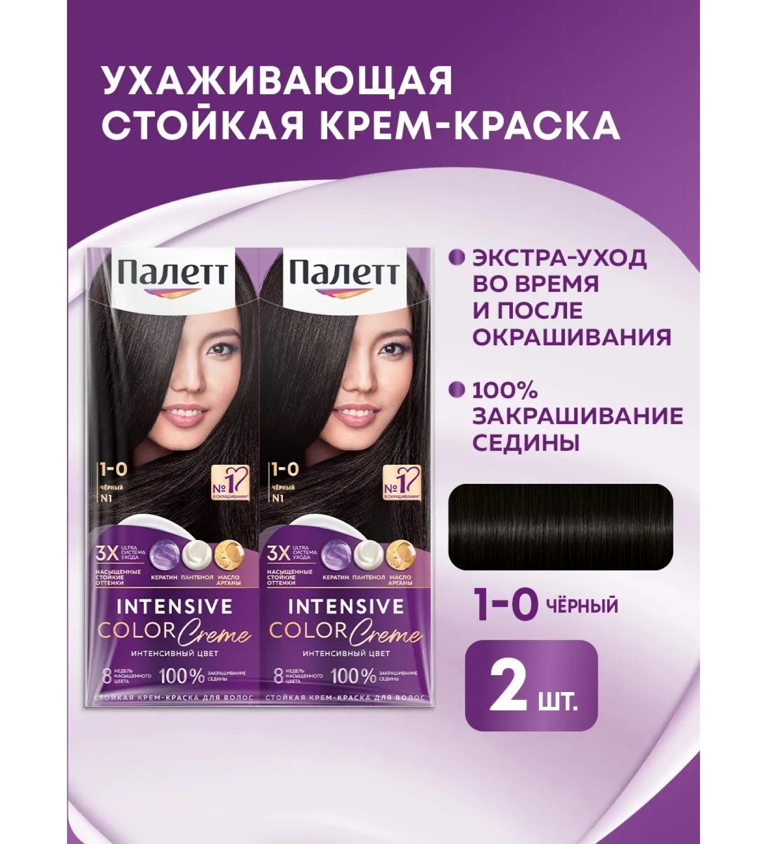 Palette Persistent cream-painting 1-0 (n1) black 110 mlx2pcs - Buy Online on GoSupps.com