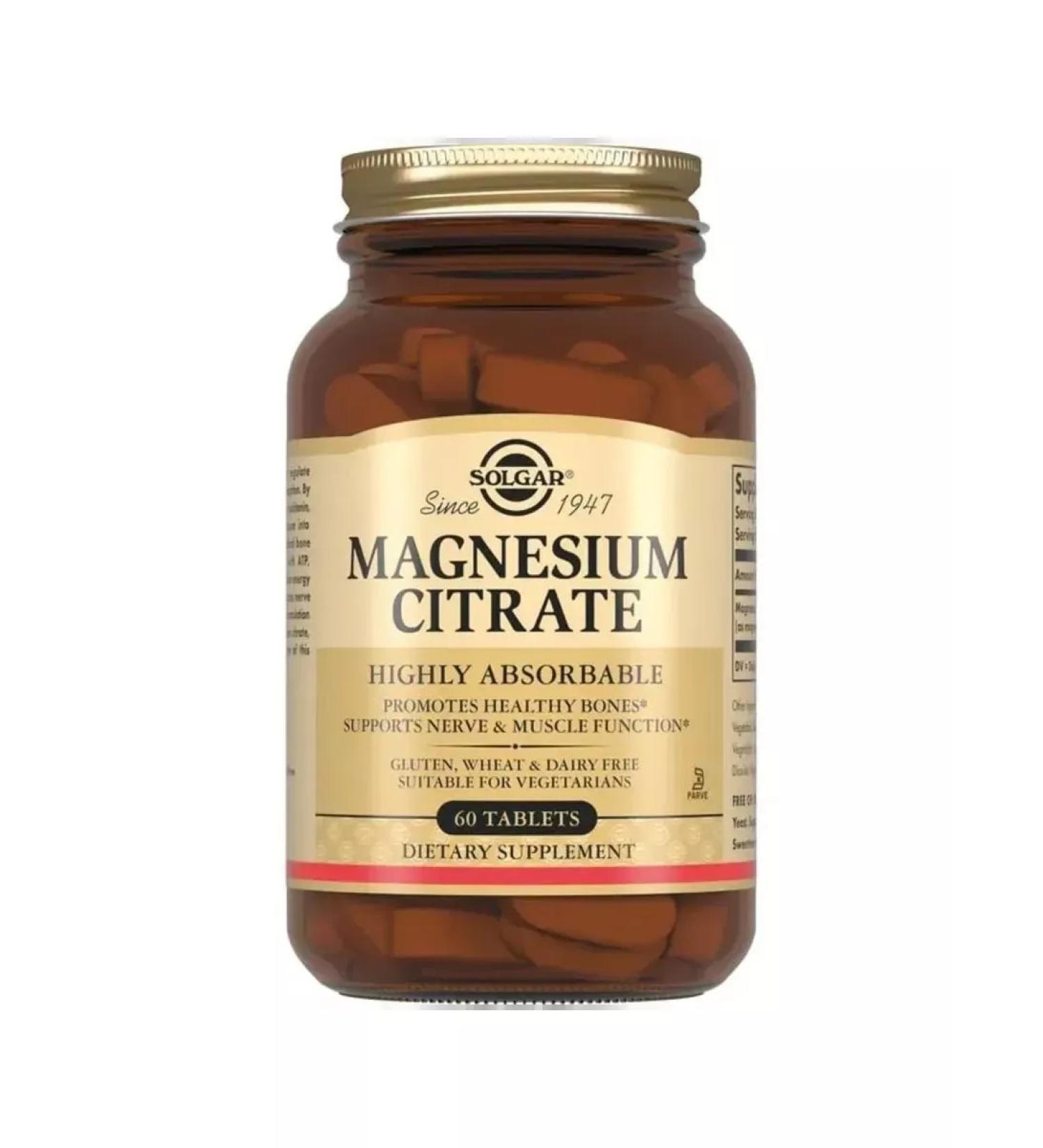 Solga r Magnesium Citrate "Magnesium Citrate" 60 tablets - Buy Online on GoSupps.com
