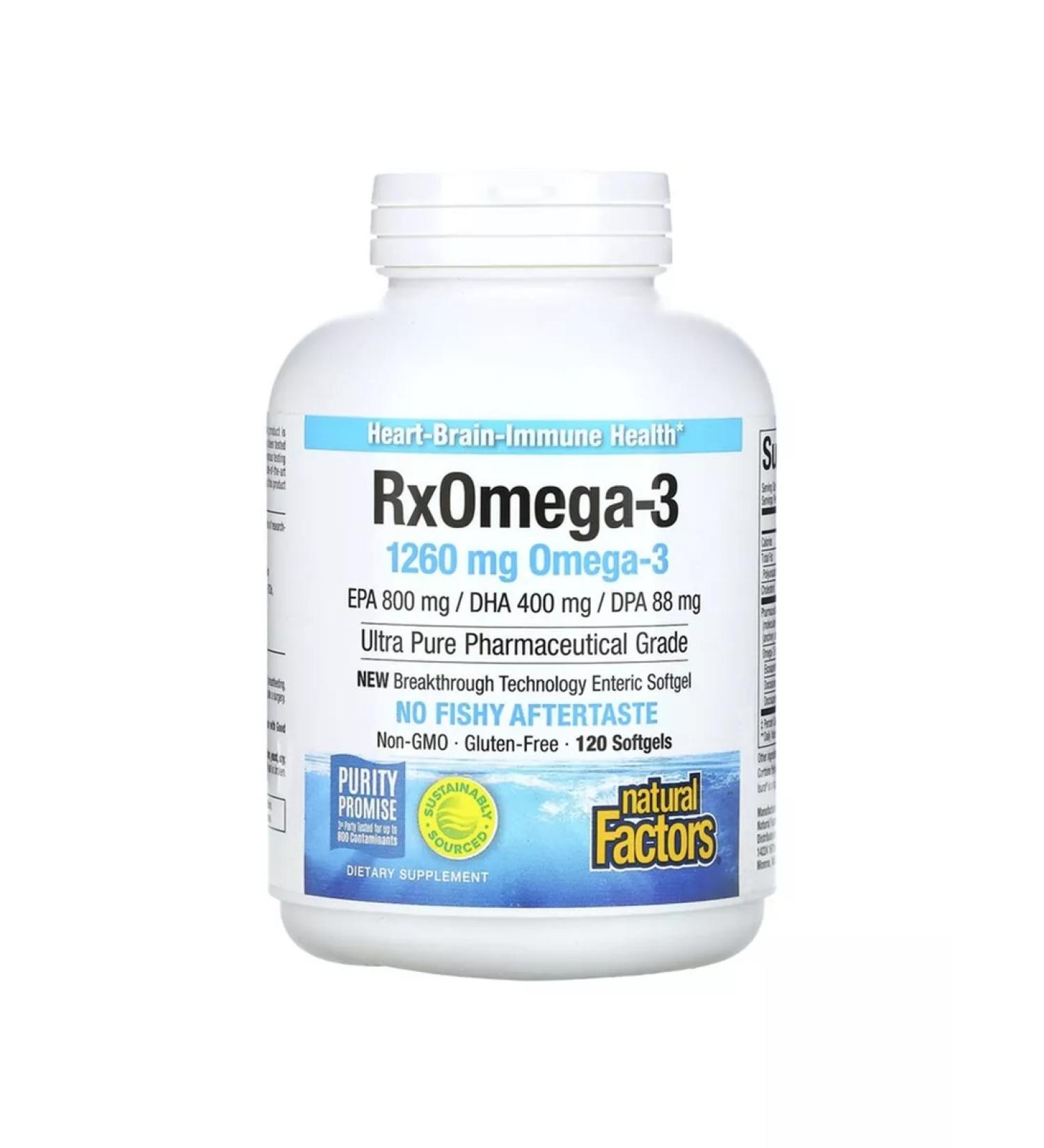 Natural Factors Omega-3 120 soft tablets Enteripure