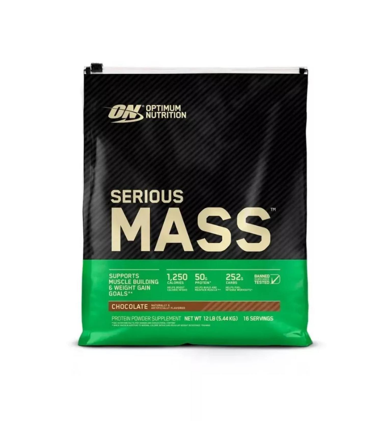 Optimum Nutrition Heiner Serious Mass (5.44 kg) Chocolate is suitable  - Buy Online on GoSupps.com