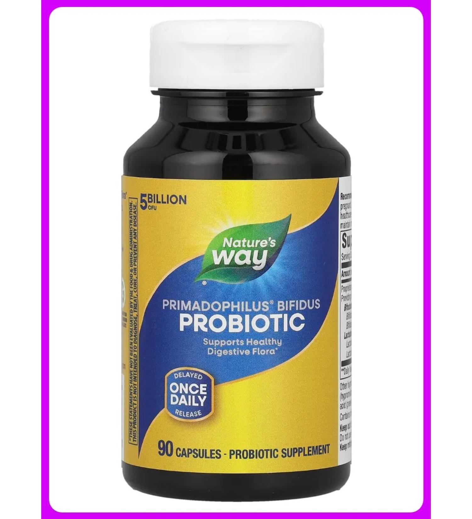 Nature's Way Primadophilus bifidus 90 vegetarian capsules - Buy Online on GoSupps.com