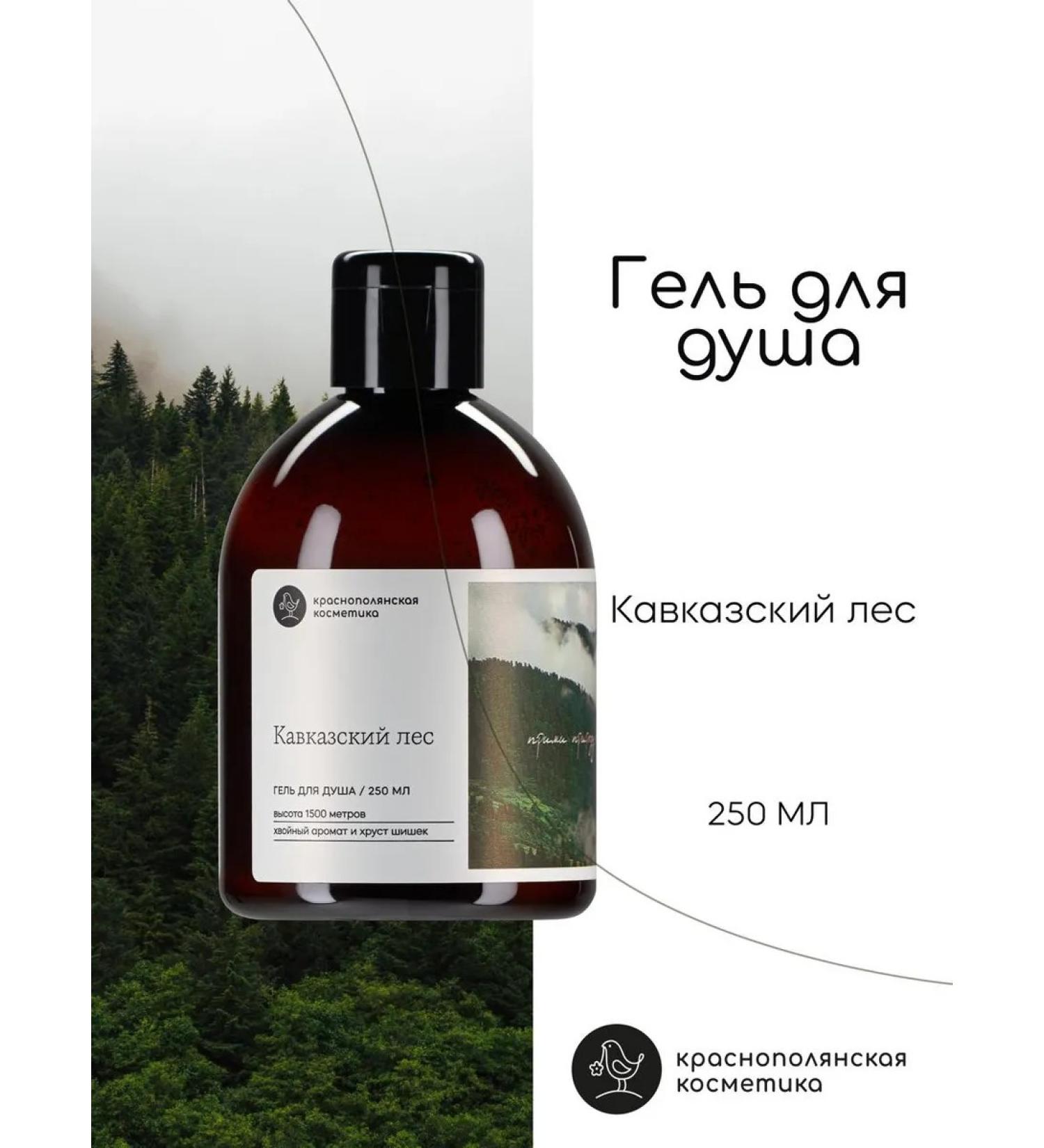 KRASNOPOLYANSKAYA COSMETICS Shower gel "Caucasian forest" 250 ml - Buy Online on GoSupps.com