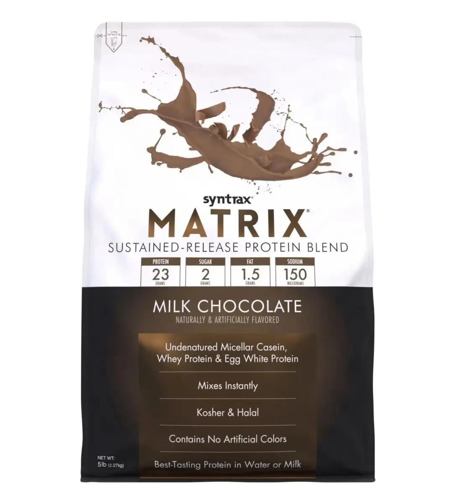 SYNTRAX Matrix protein 5 lbs milk chocolate 2270 g - Buy Online on GoSupps.com