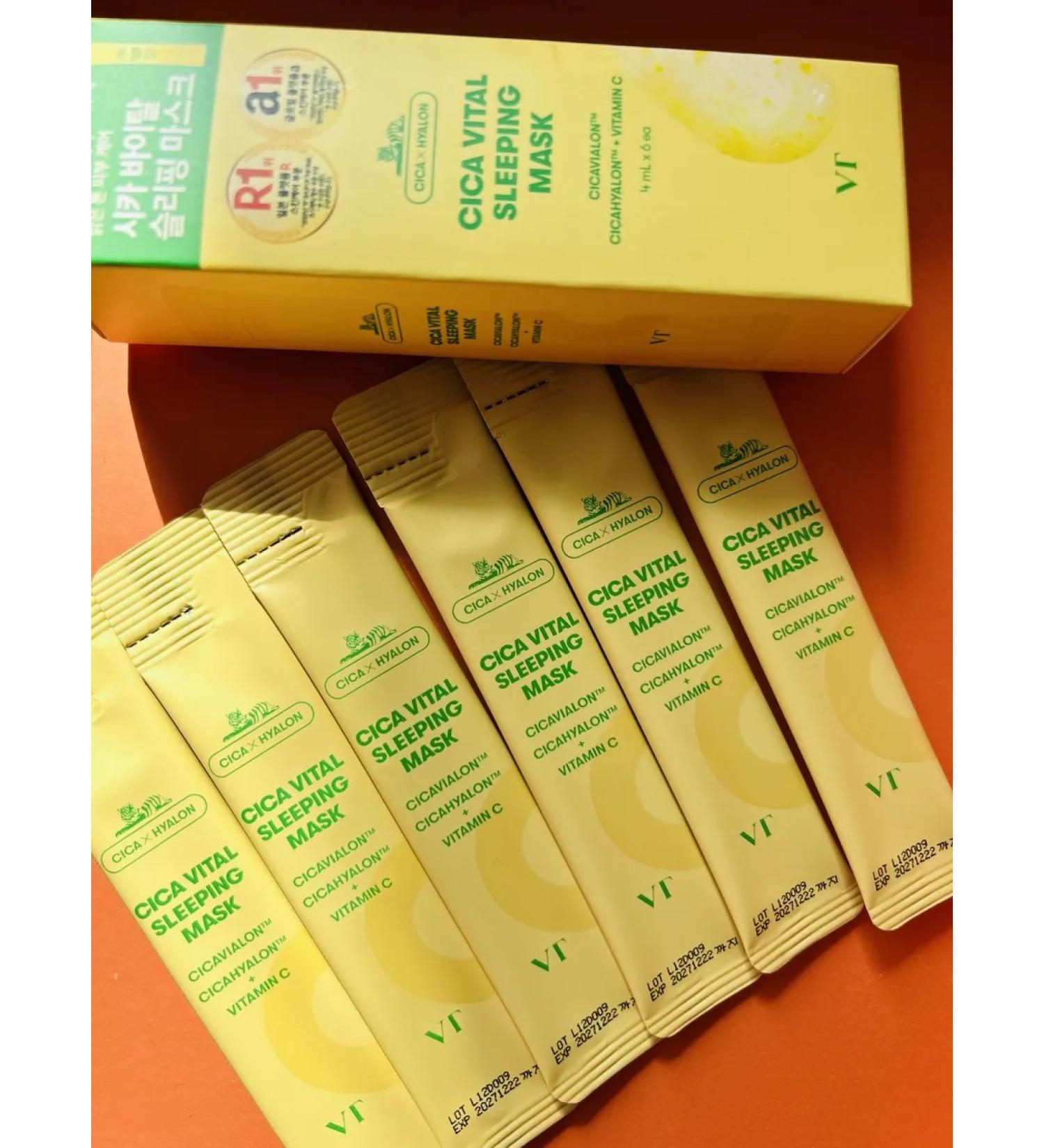 VT Cosmetics Night nutrient masks for the face 6 pcs - Buy Online on GoSupps.com