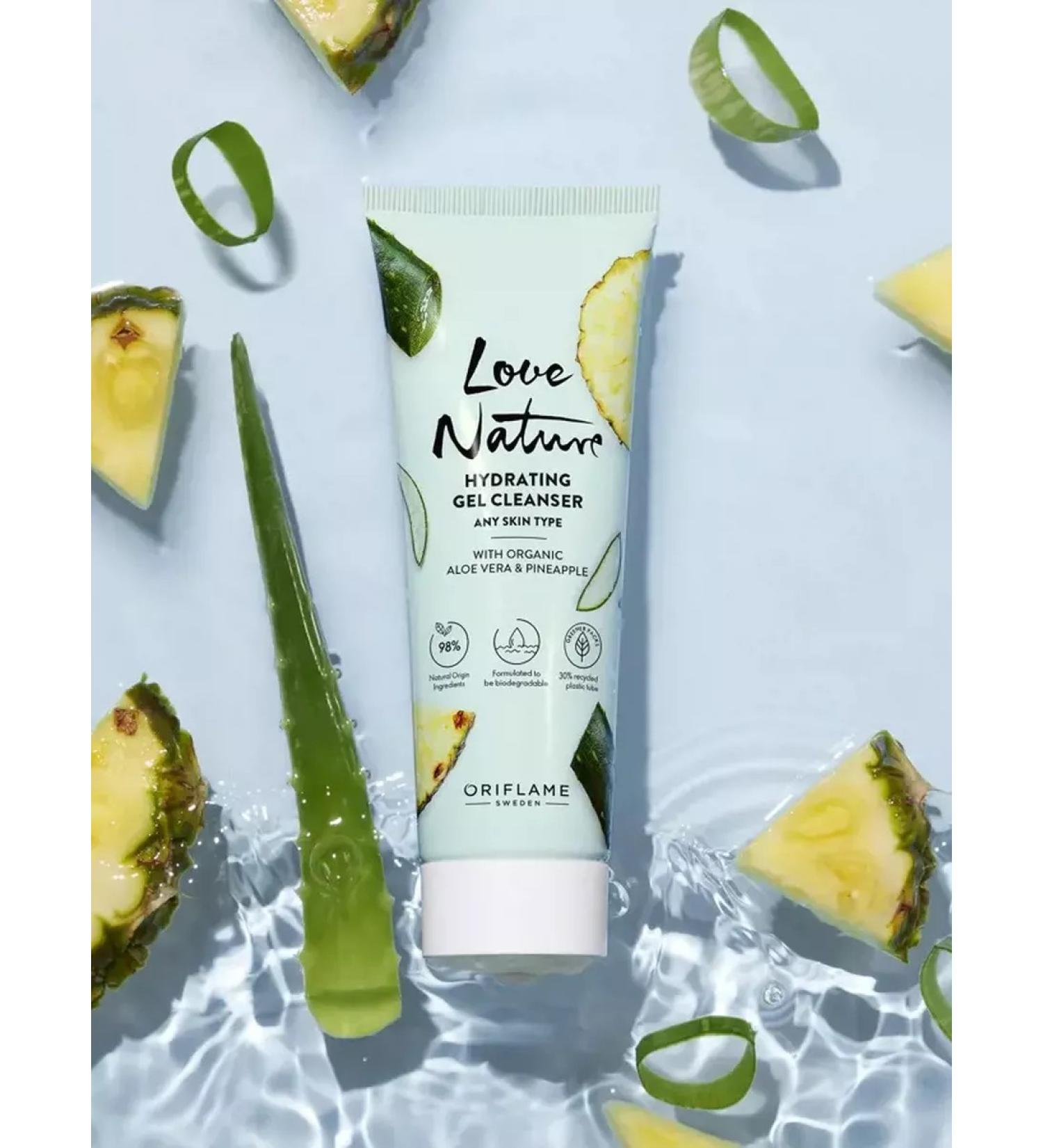 Oriflame Aloe Vera washing gel and pineapple Love Nature - Buy Online on GoSupps.com