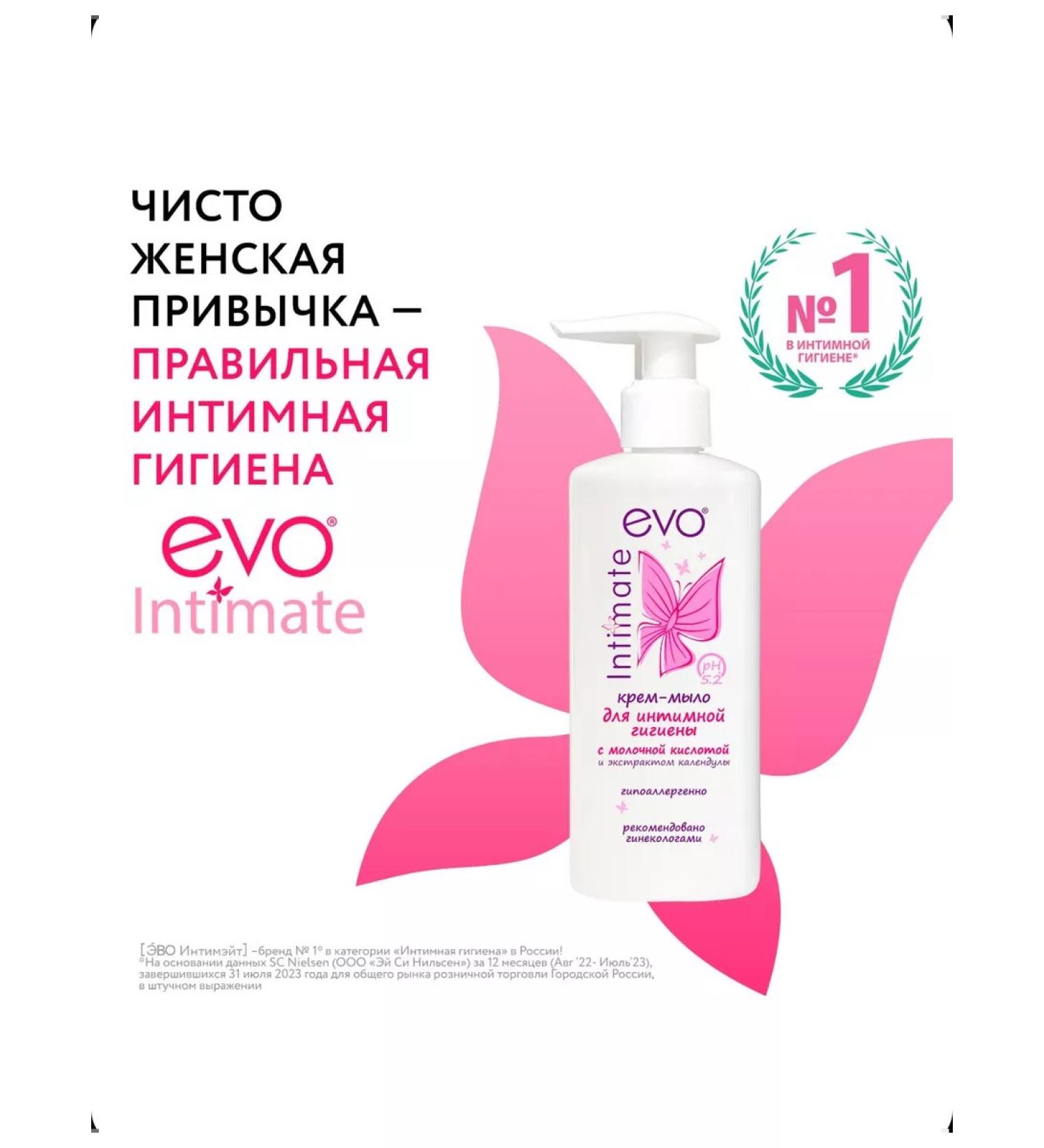 EVO Intimate hygiene gel with lactic acid 200 ml - Buy Online on GoSupps.com