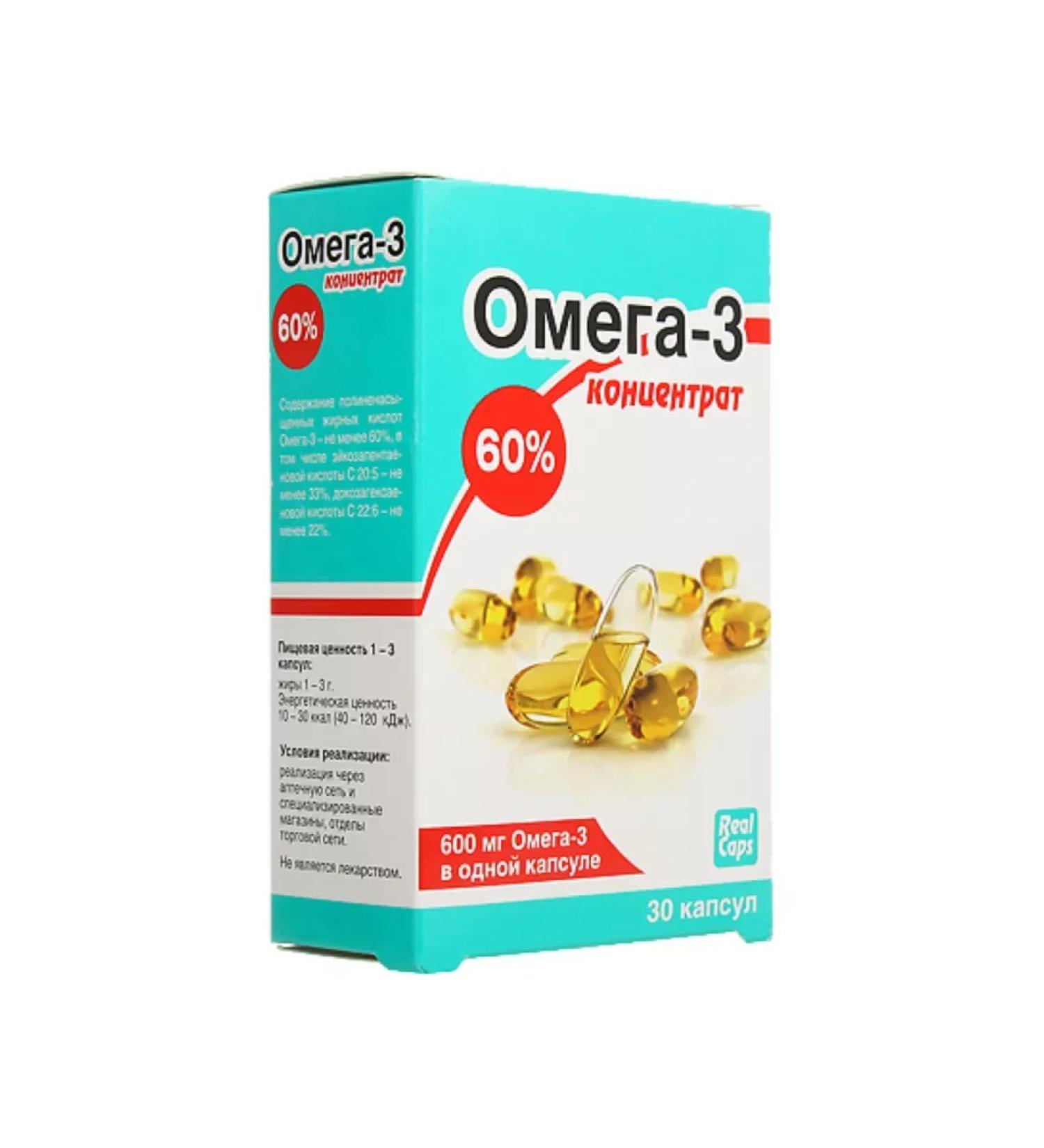 Healthy life Omega-3 concentrate 60% 80 pcs. capsules weighing 1000 mg-1pcs