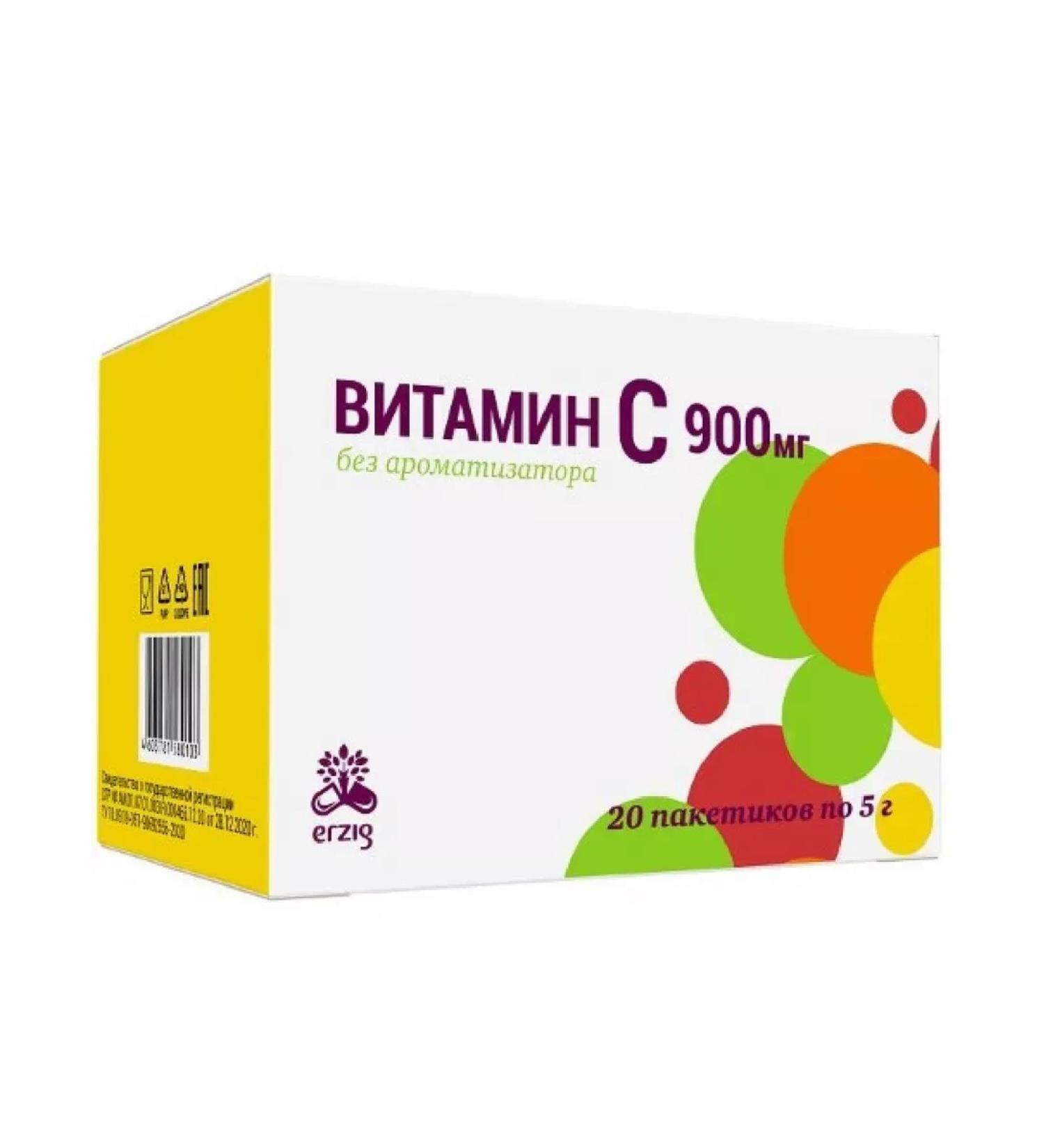 Healthy life Vitamin C 900 mg without flavor 20 pcs. Package -"-1pcs