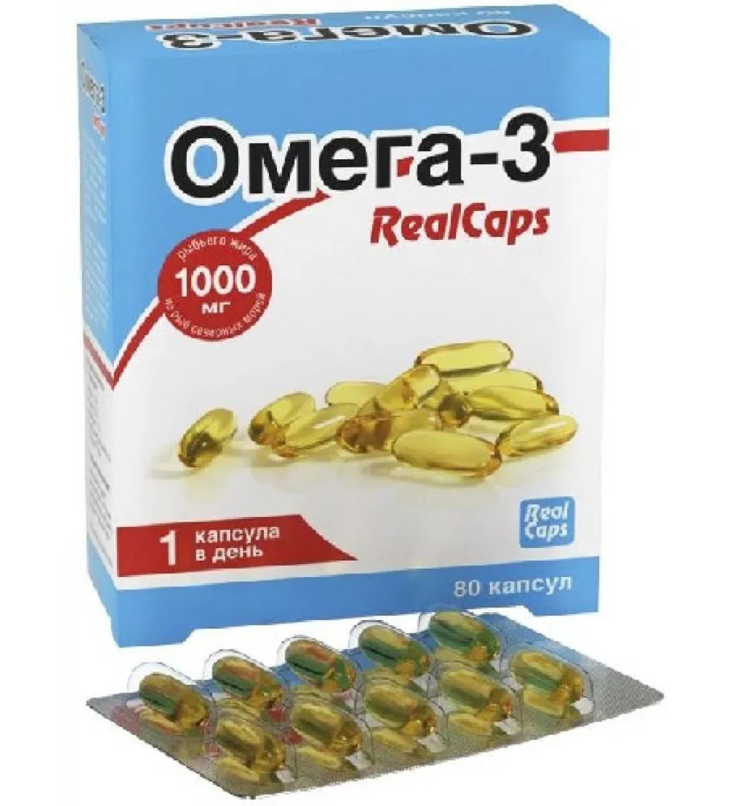 Healthy life Omega-3 RealCaps 80 pcs. Capsules weighing 1400 mg-1pcs