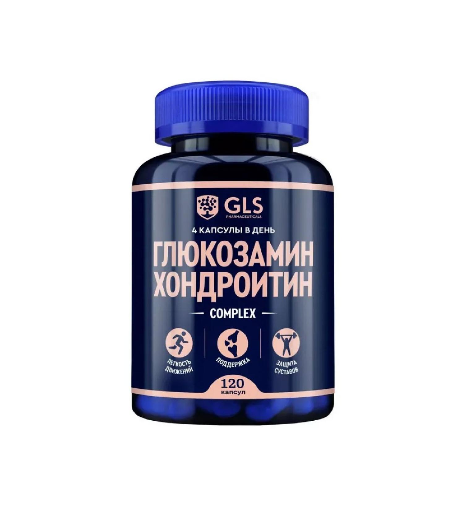 Healthy life GLS glucosamine chondroitin 120 pcs. capsules weighing 400 m-1pcs