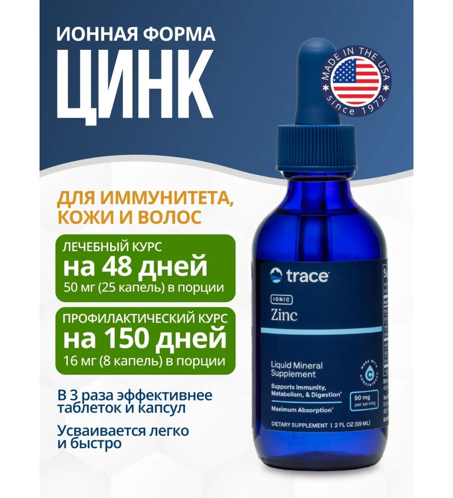 Trace Minerals Zinc is liquid ion - Buy Online on GoSupps.com