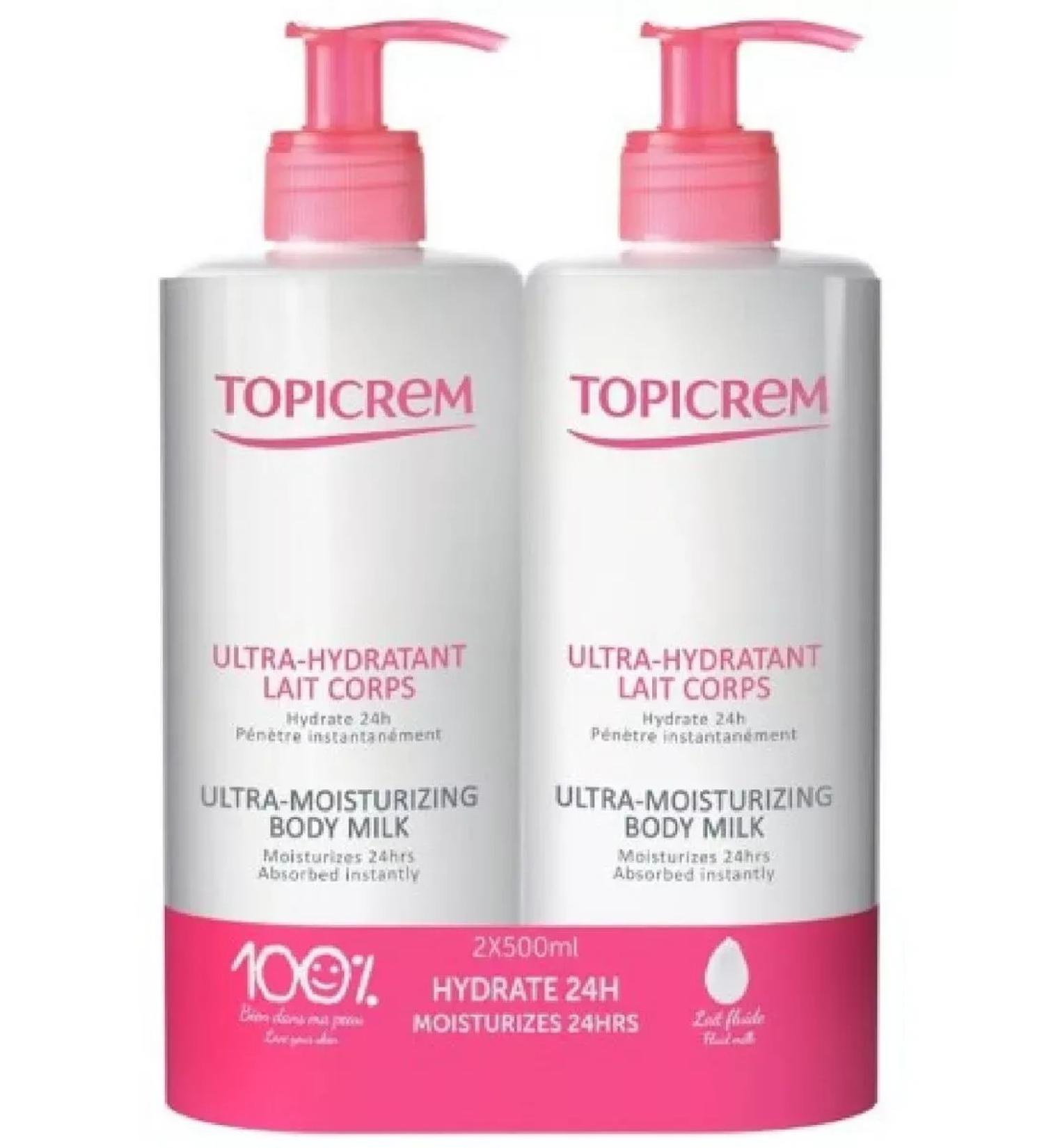BeautyNEW Topicrem Set ultra -moisturizing milk for T 500ml -2pcs