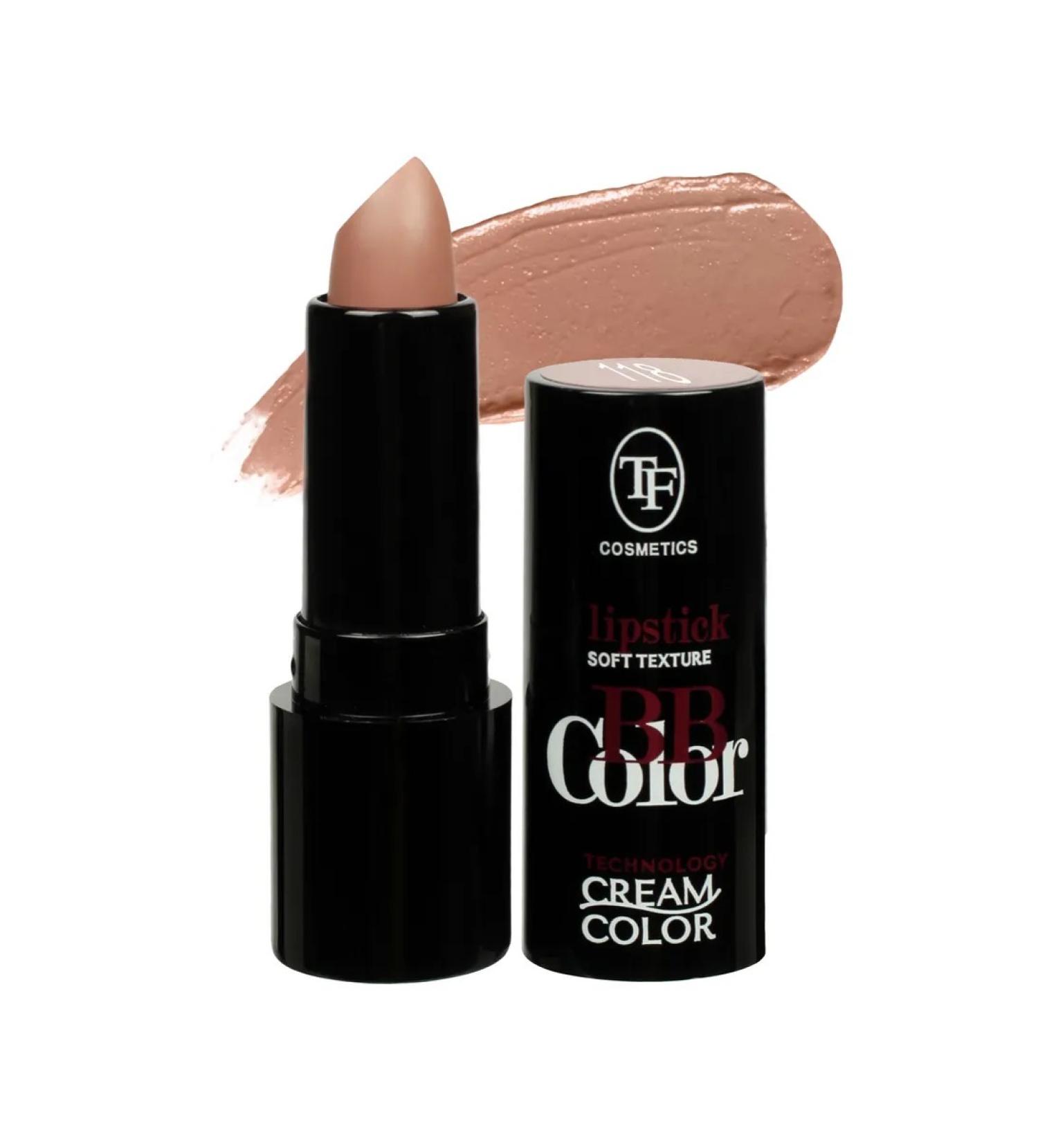 TF Cosmetics Lipstick for lips beige tone 118