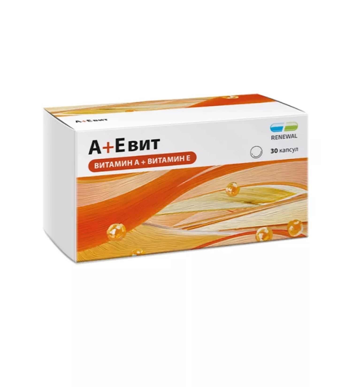 RENEWAL Aevit Reneved Vitamin Complex A+E 30 capsules