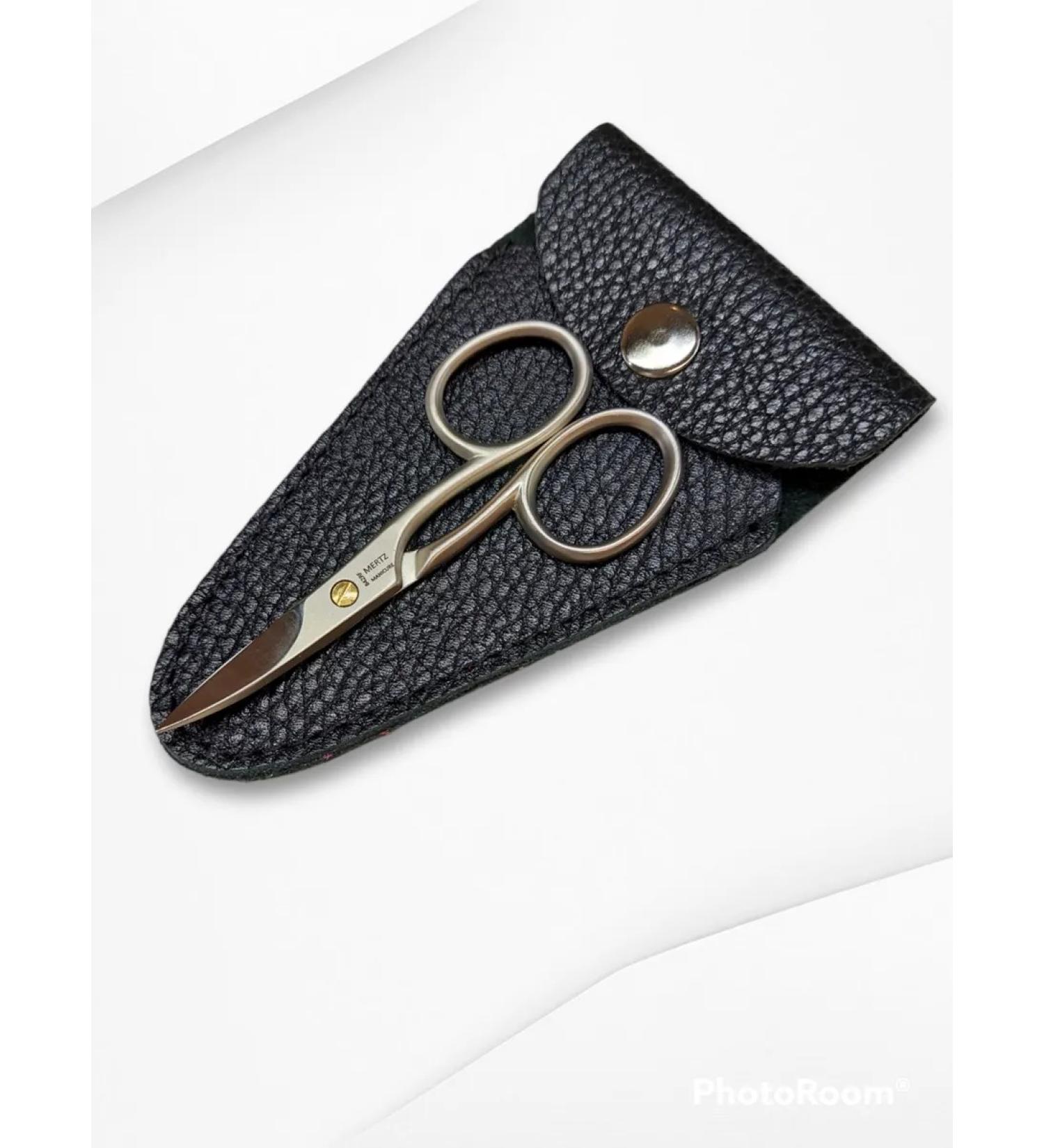 MERTZ Nail scissors for manicure and pedicure in a leather cover - Buy Online on GoSupps.com