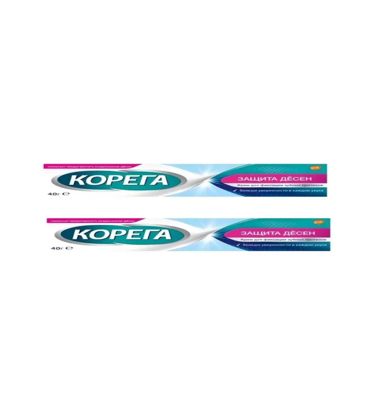 HEALTH cream for fixing dentures Protection gum 40 Gr-2pcs