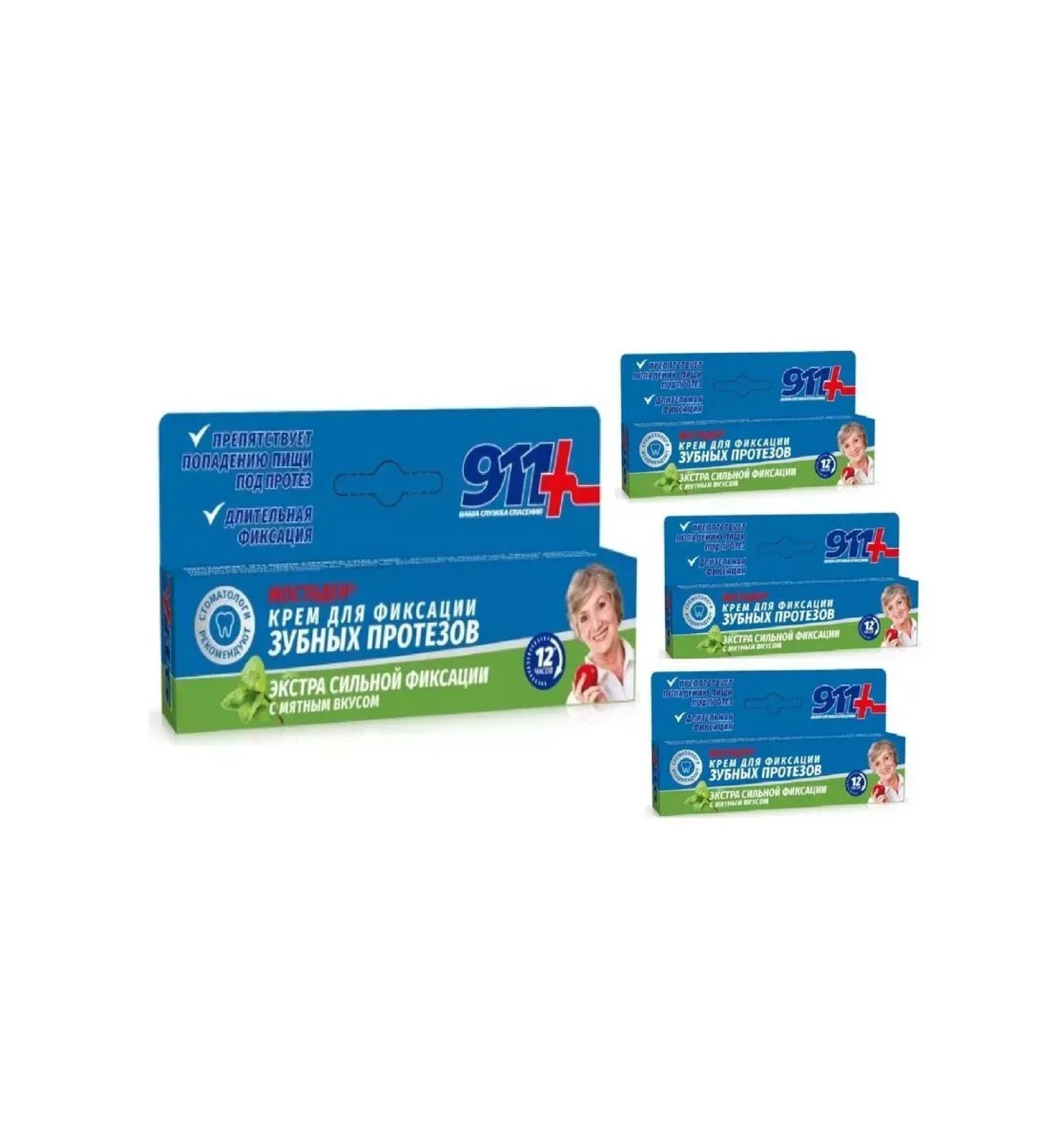 HEALTH Cream for fixing dentures Mostaden 40 ml - 4 pcs