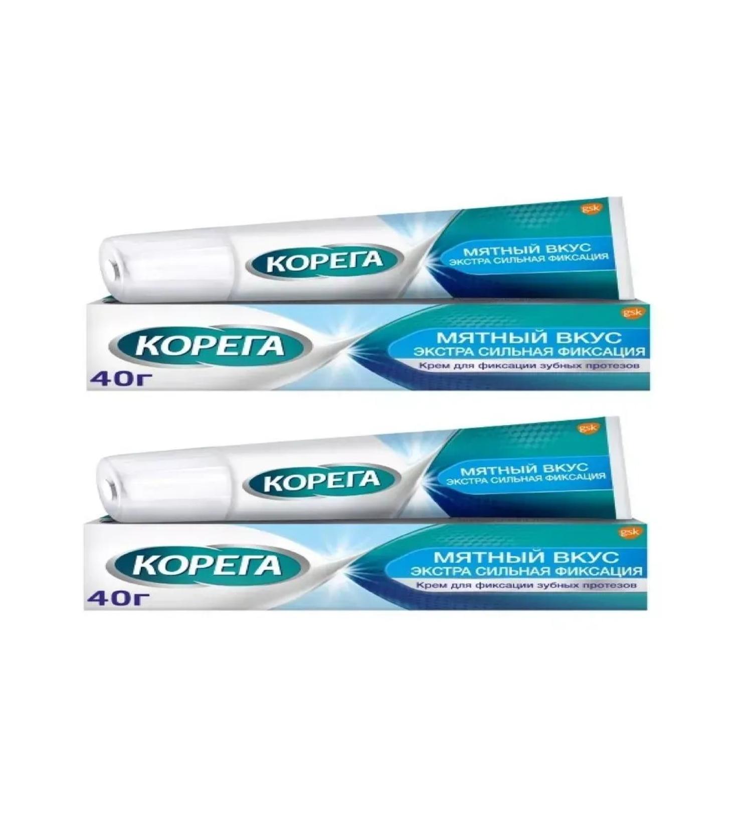 HEALTH cream for fixing the tooth prosthesis external forces mint 40 g-2pcs