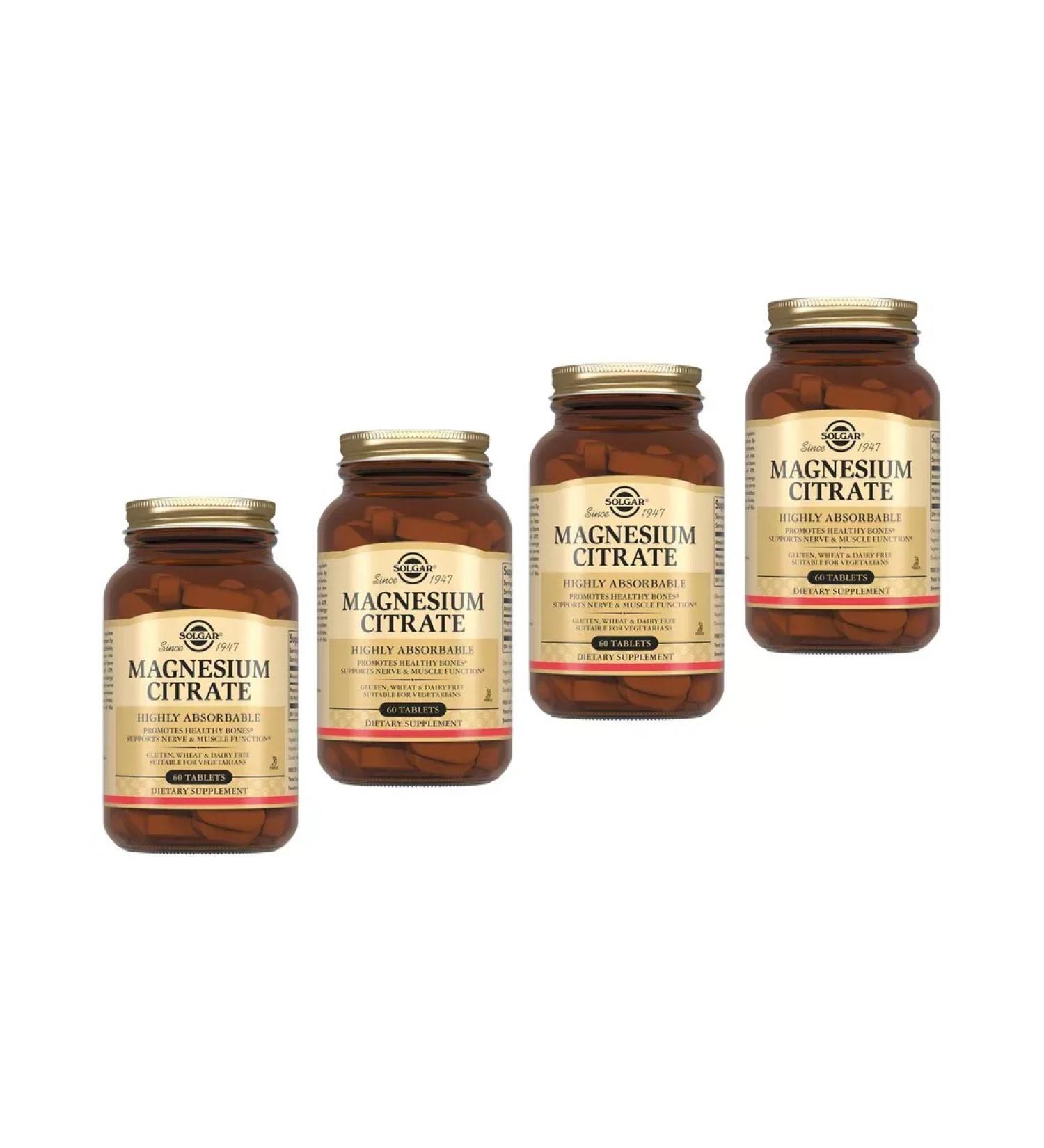 Dietary supplements Magnesium citrate 4 pcs