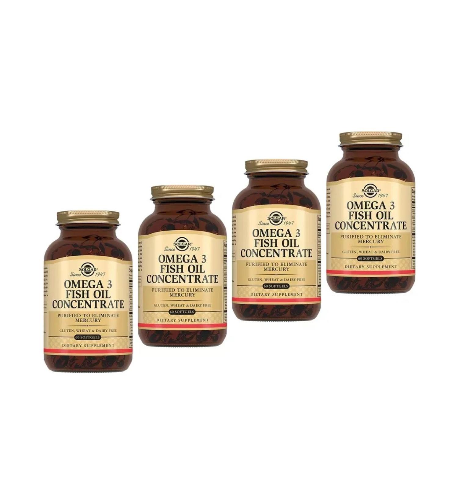 Dietary supplements Fish oil concentrate omega-3 4 pcs