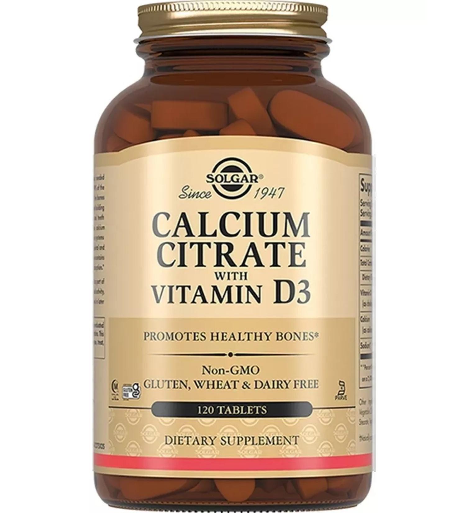 Dietary supplements Calcium citrate with vitamin D3