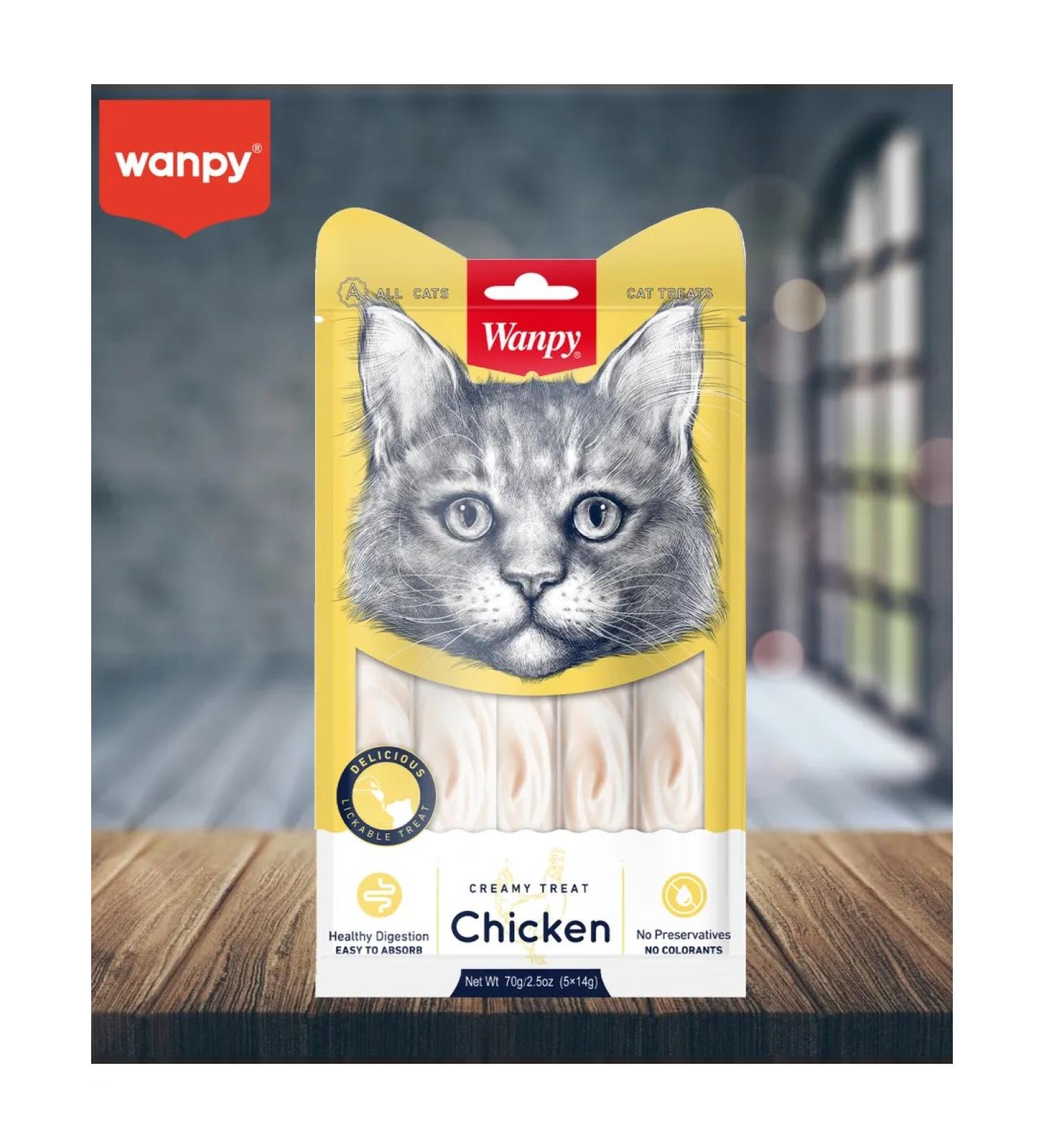 Wanpy Cat a treat "Tender mashed potatoes" from chicken 70 g - Buy Online on GoSupps.com