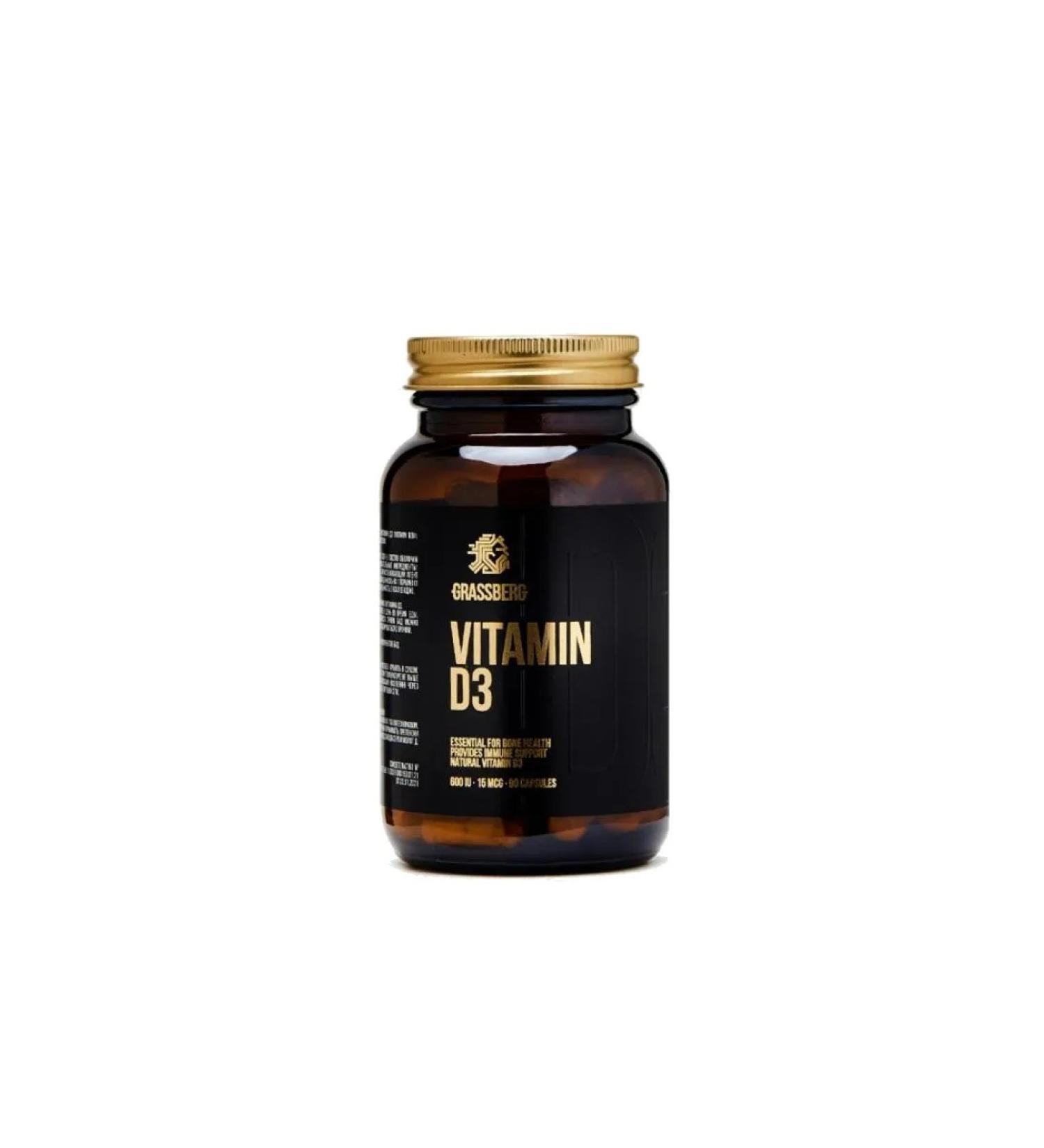Mivis Grassberg 600 IU in capsules vitamin D3 90ml